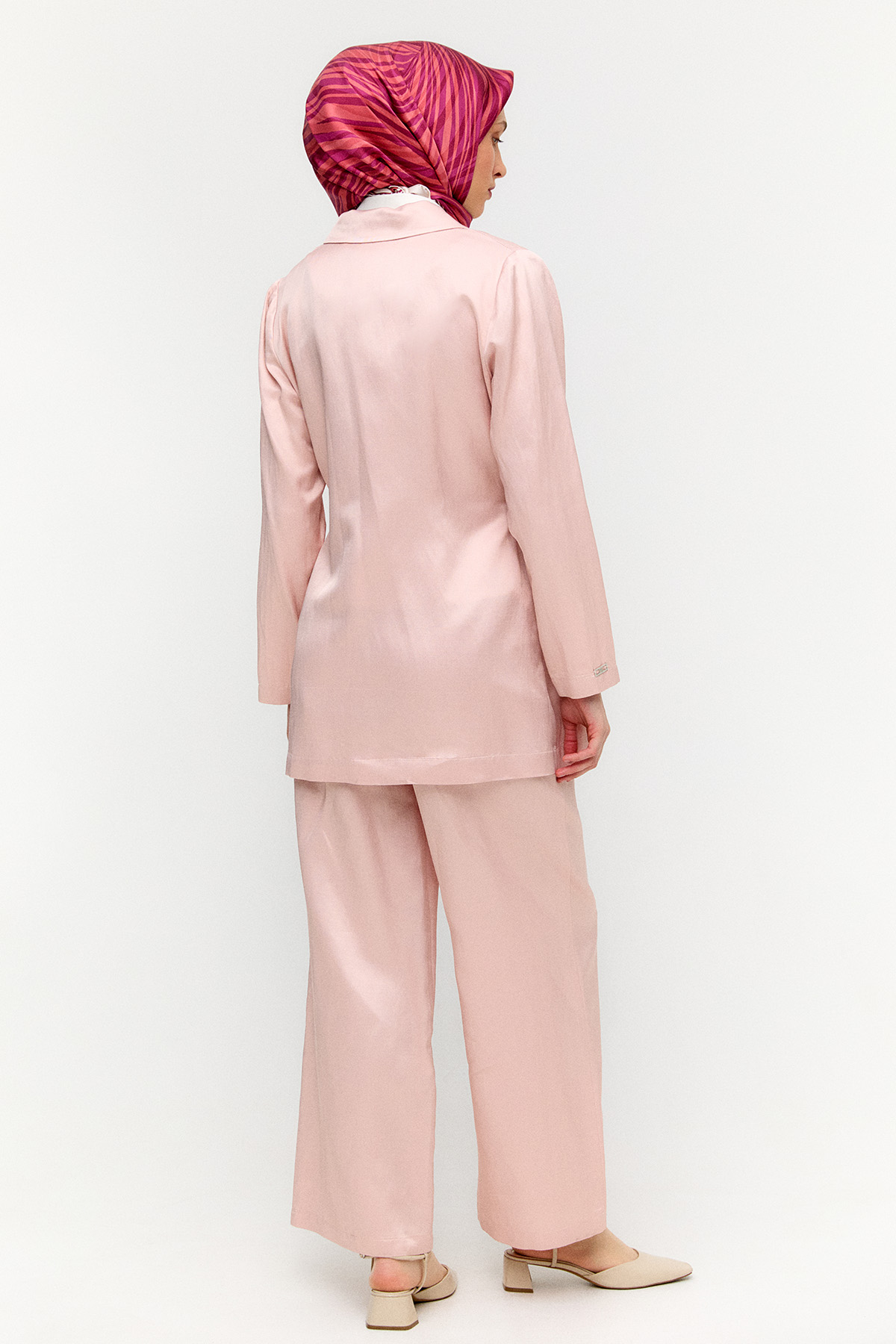 Jakarlı Kuşaklı İkili Takım, Tesettür Giyim