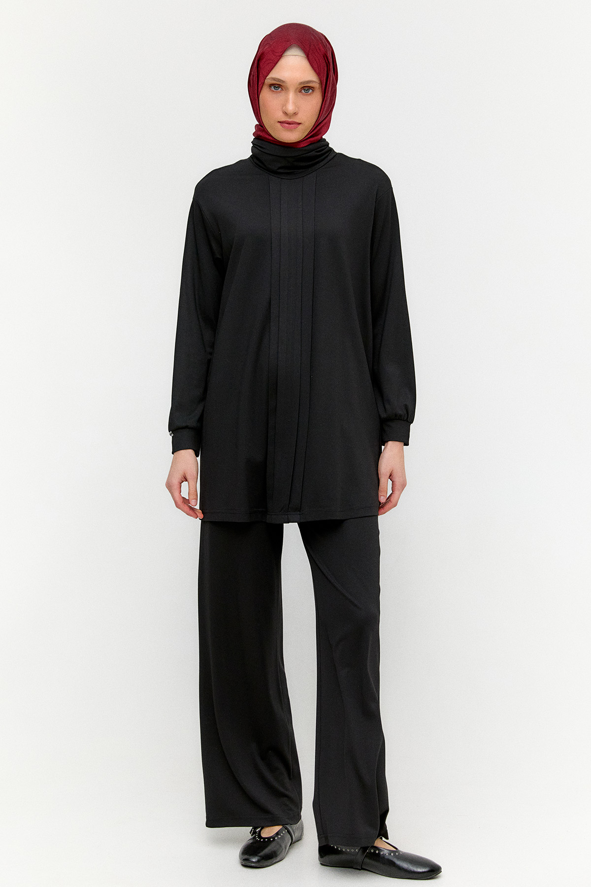 Pilikaşeli Modal İkili Takım, Tesettür Giyim