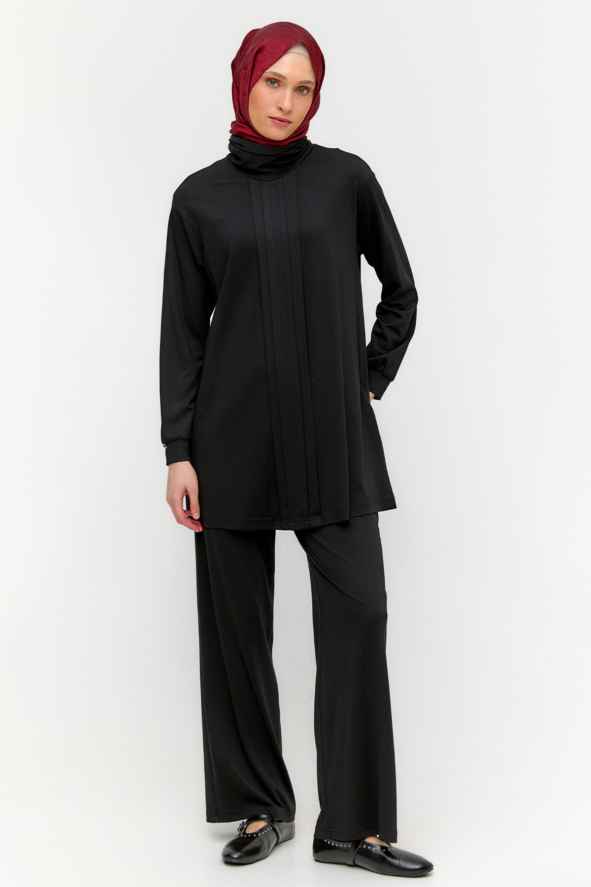 Pilikaşeli Modal İkili Takım, Tesettür Giyim