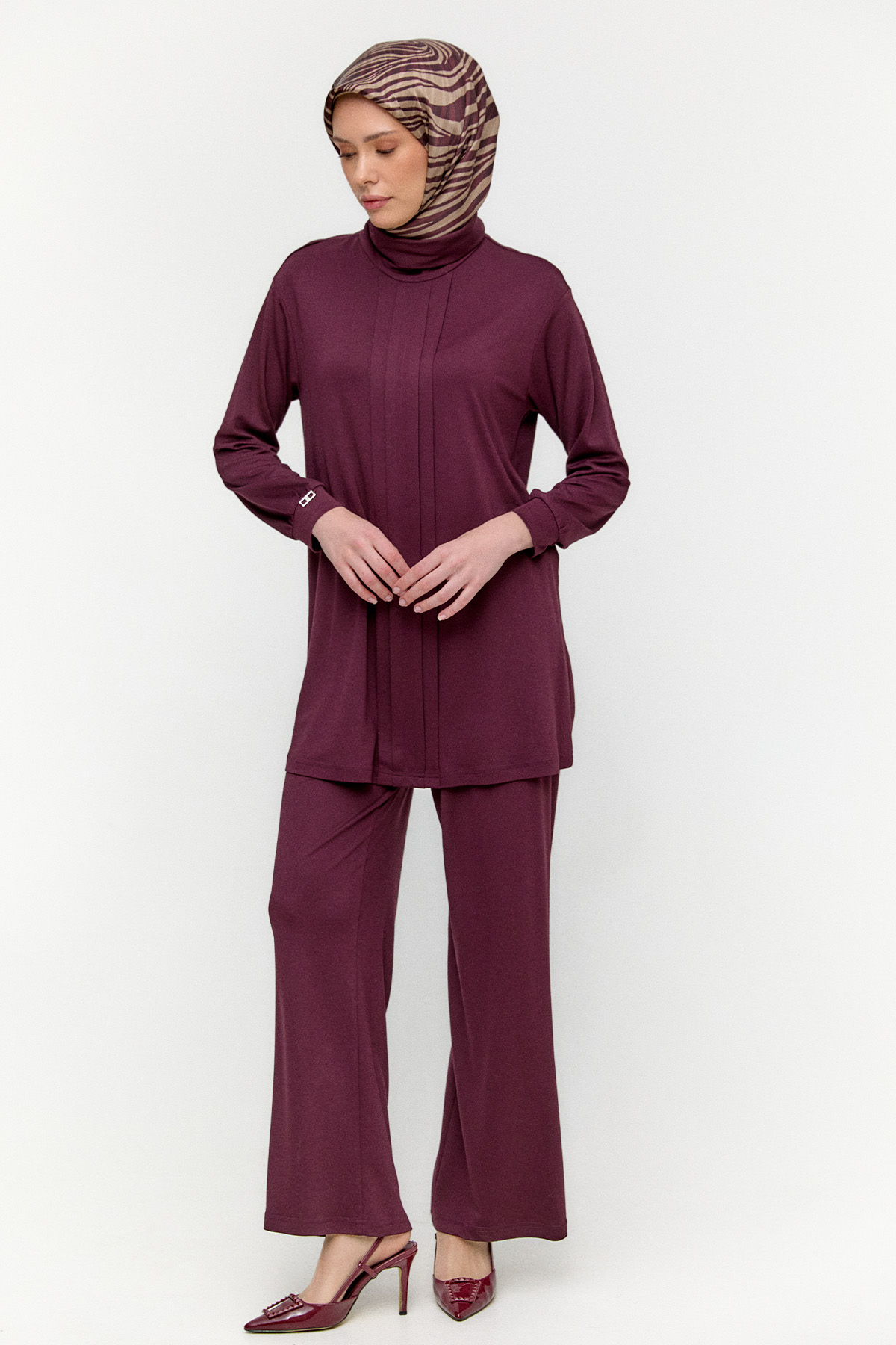 Pilikaşeli Modal İkili Takım, Tesettür Giyim