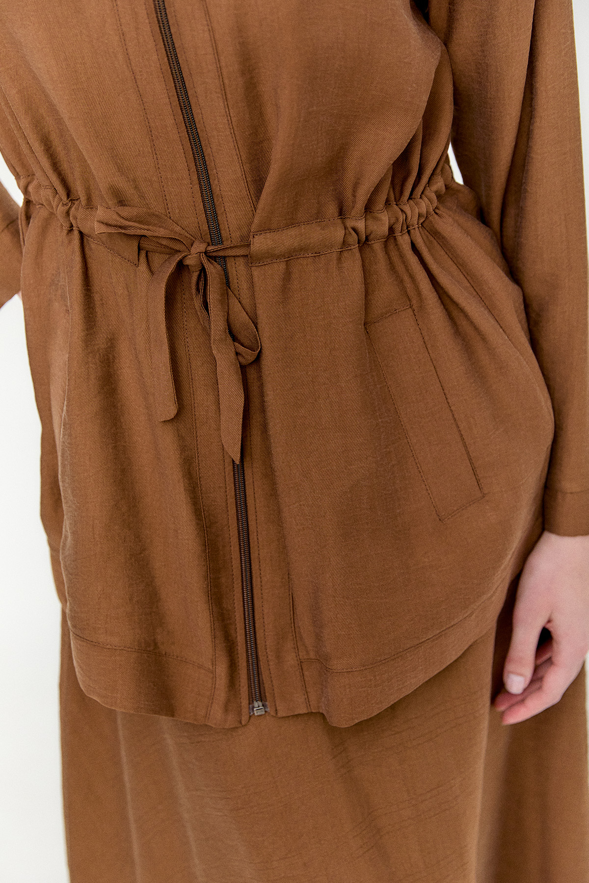 Kuşaklı Lyocell İkili Takım, Tesettür Giyim