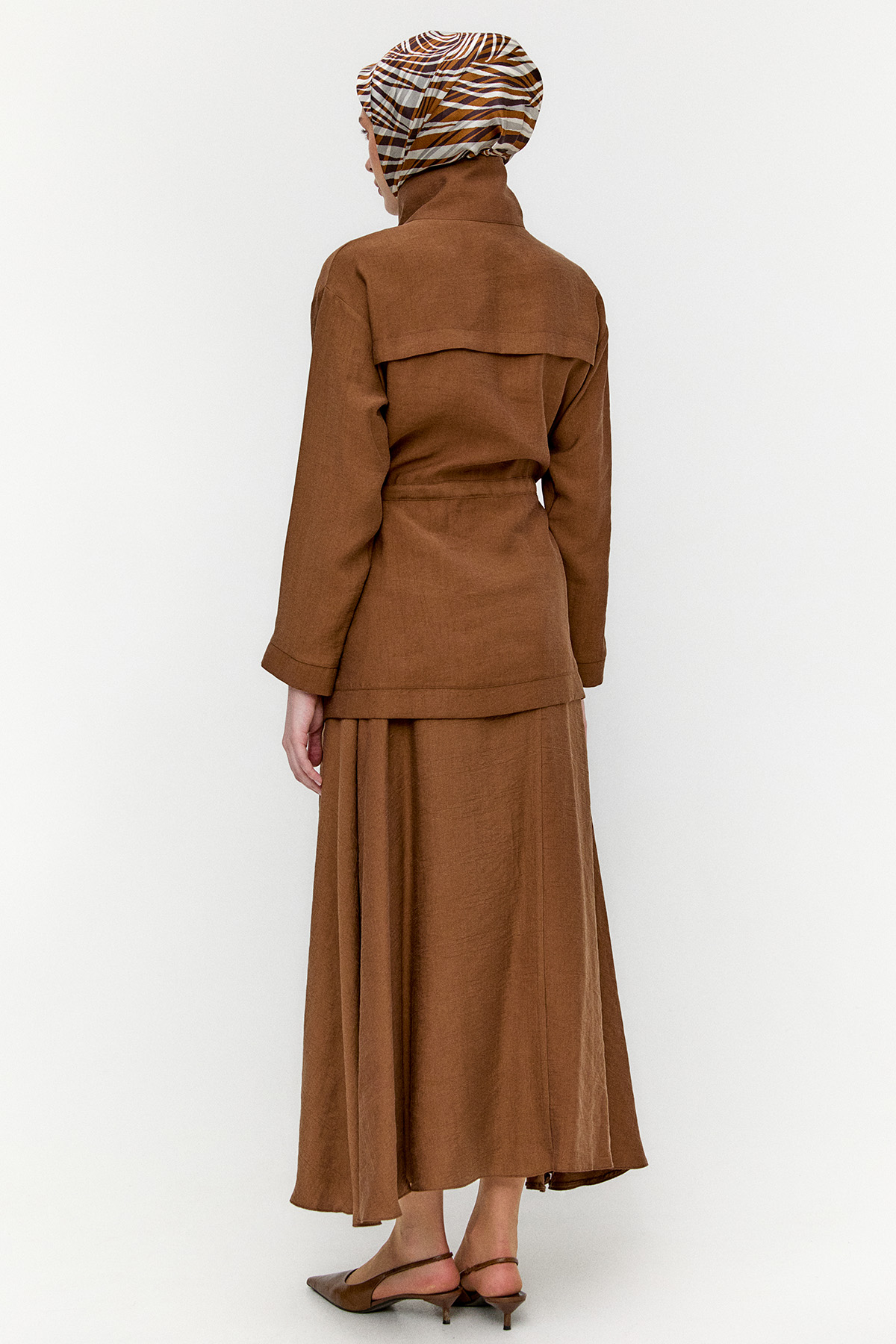 Kuşaklı Lyocell İkili Takım, Tesettür Giyim