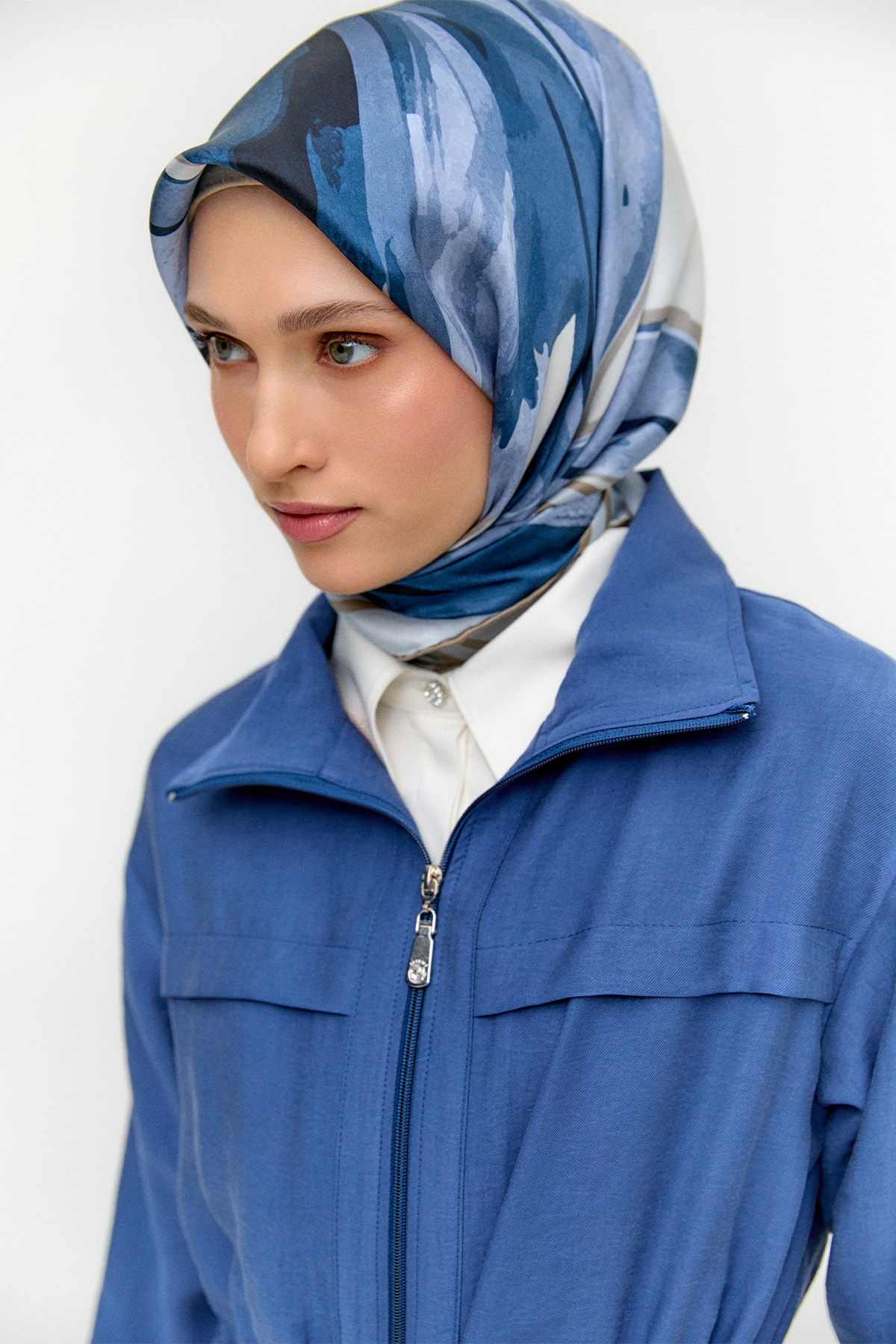 Kuşaklı Lyocell İkili Takım, Tesettür Giyim