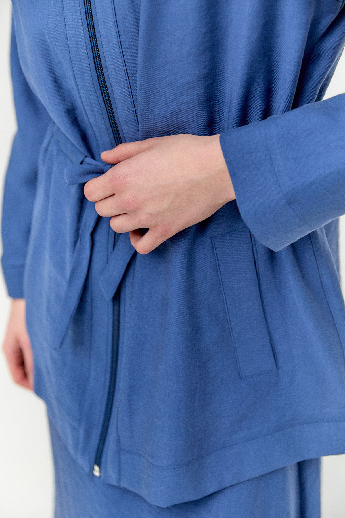 Kuşaklı Lyocell İkili Takım, Tesettür Giyim