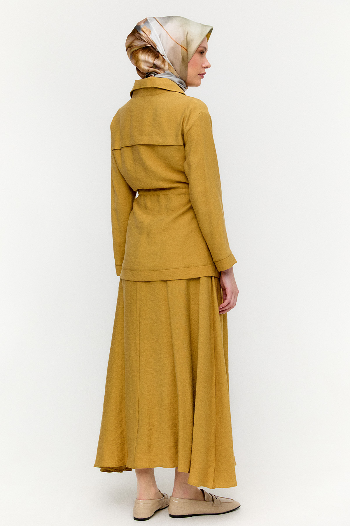 Kuşaklı Lyocell İkili Takım, Tesettür Giyim