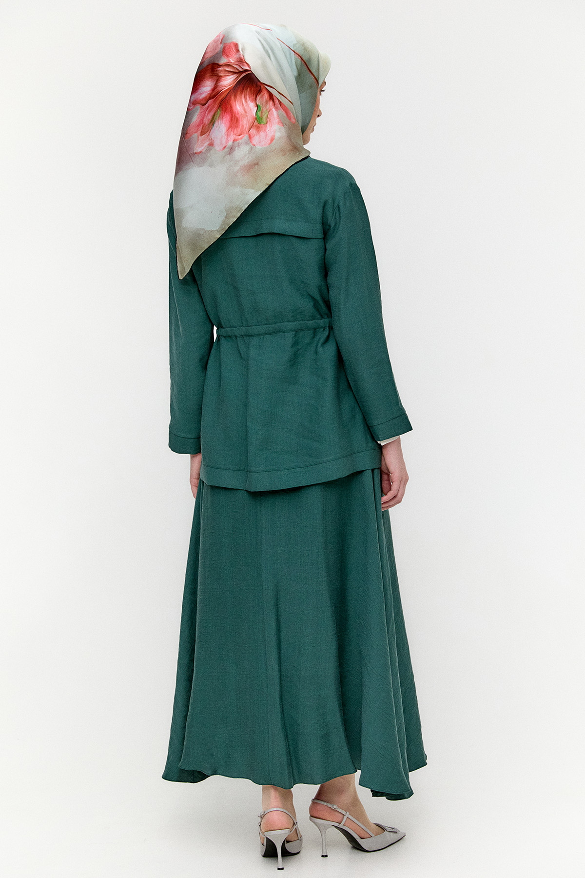 Kuşaklı Lyocell İkili Takım, Tesettür Giyim