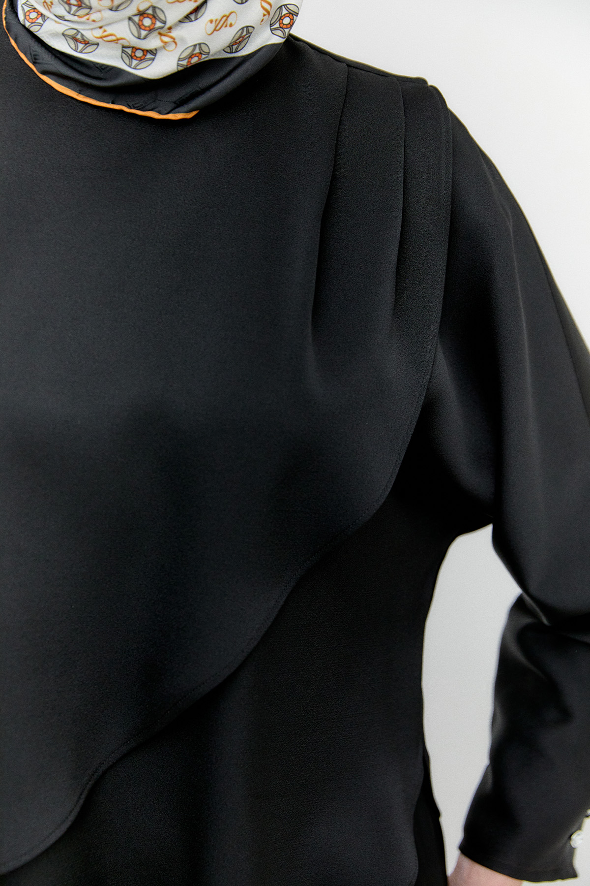 Drapeli Saten İkili Takım, Tesettür Giyim