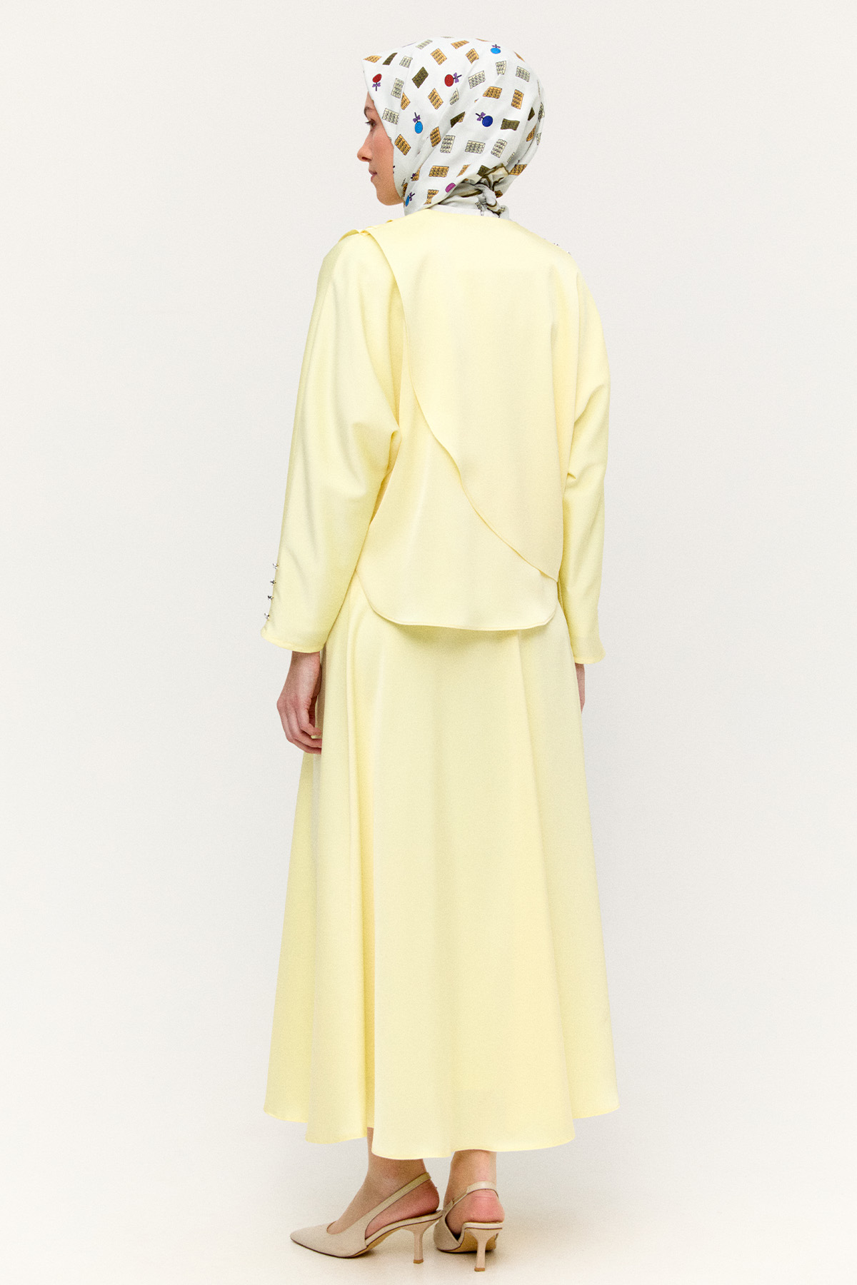 Drapeli Saten İkili Takım, Tesettür Giyim