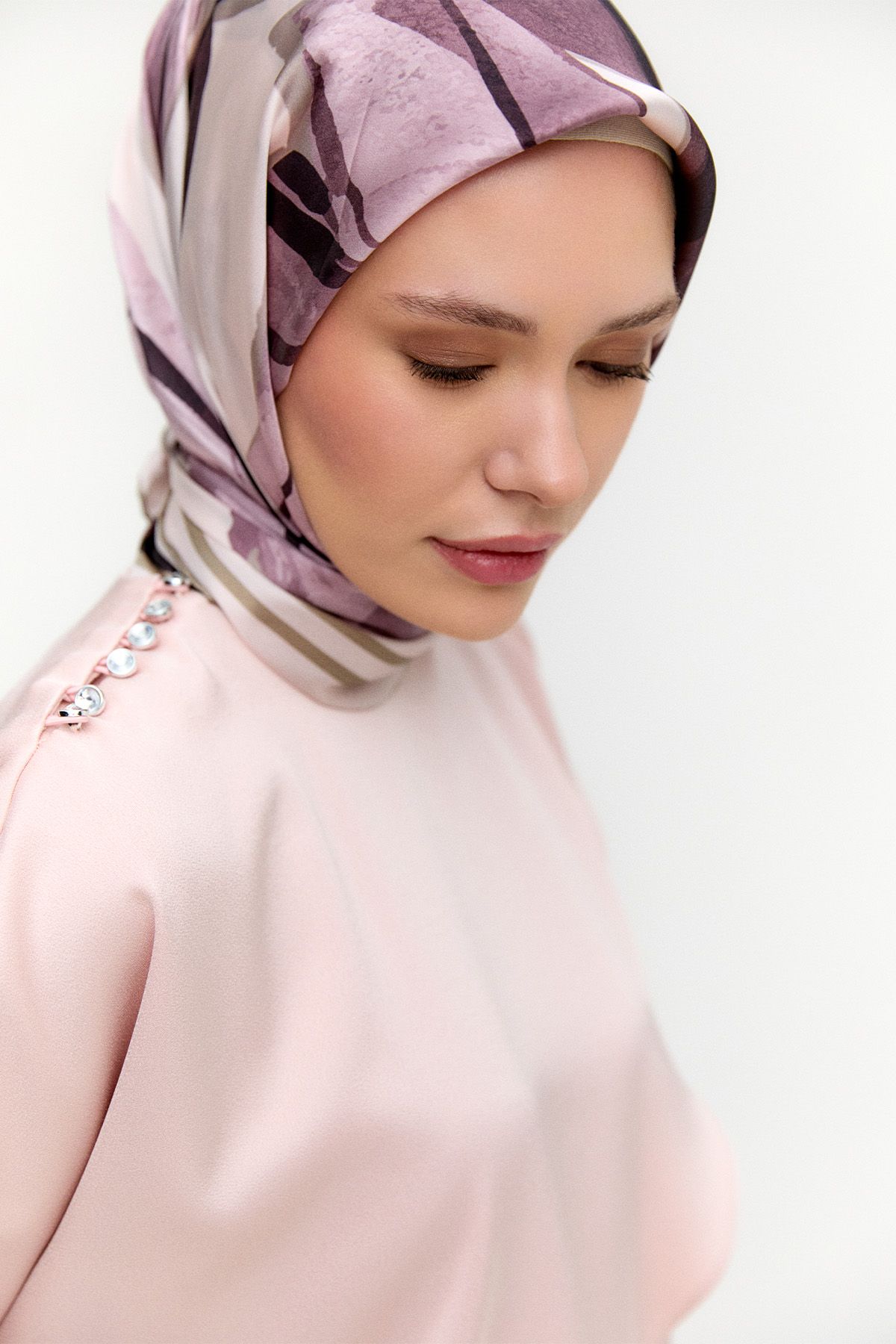 Drapeli Saten İkili Takım, Tesettür Giyim