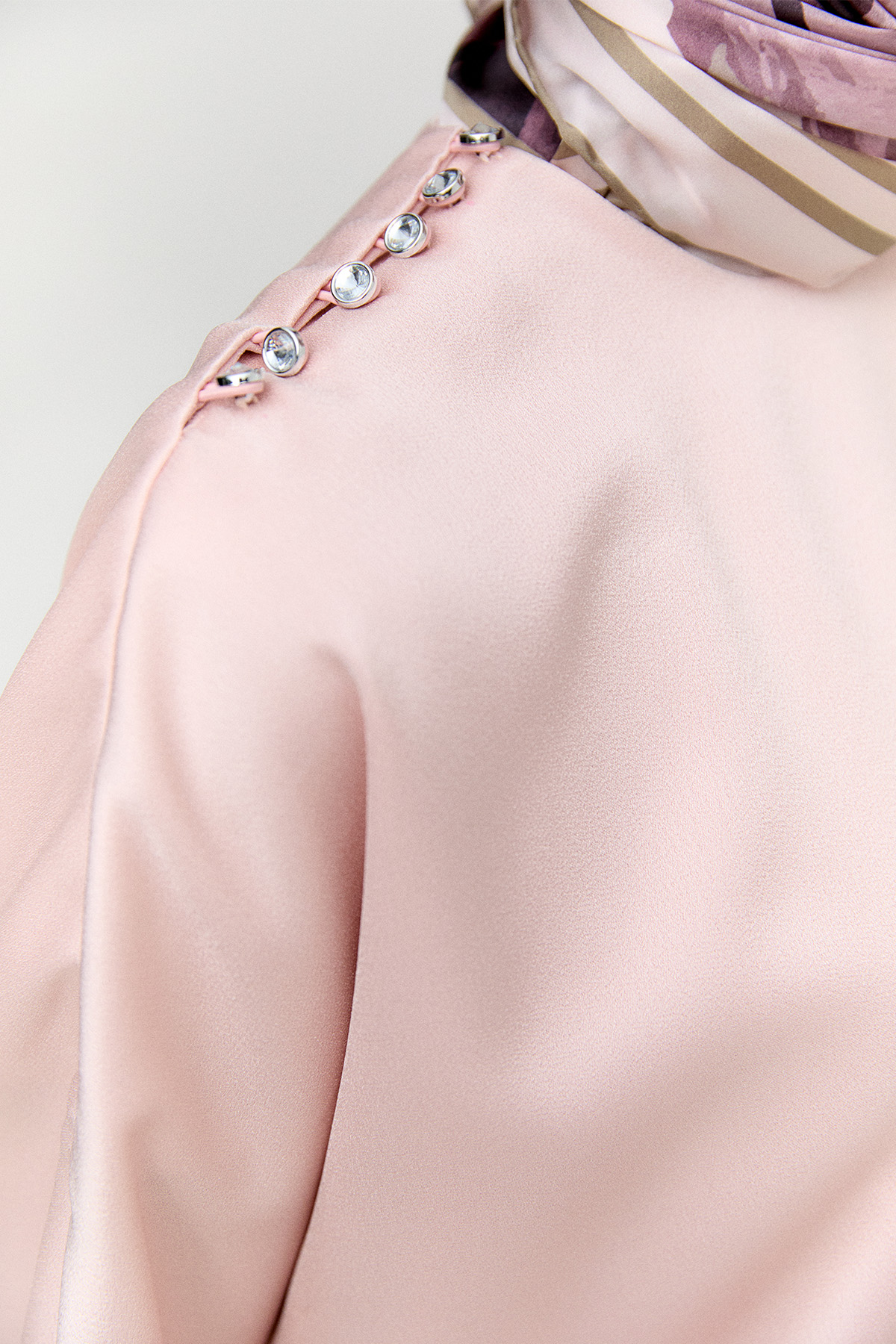 Drapeli Saten İkili Takım, Tesettür Giyim