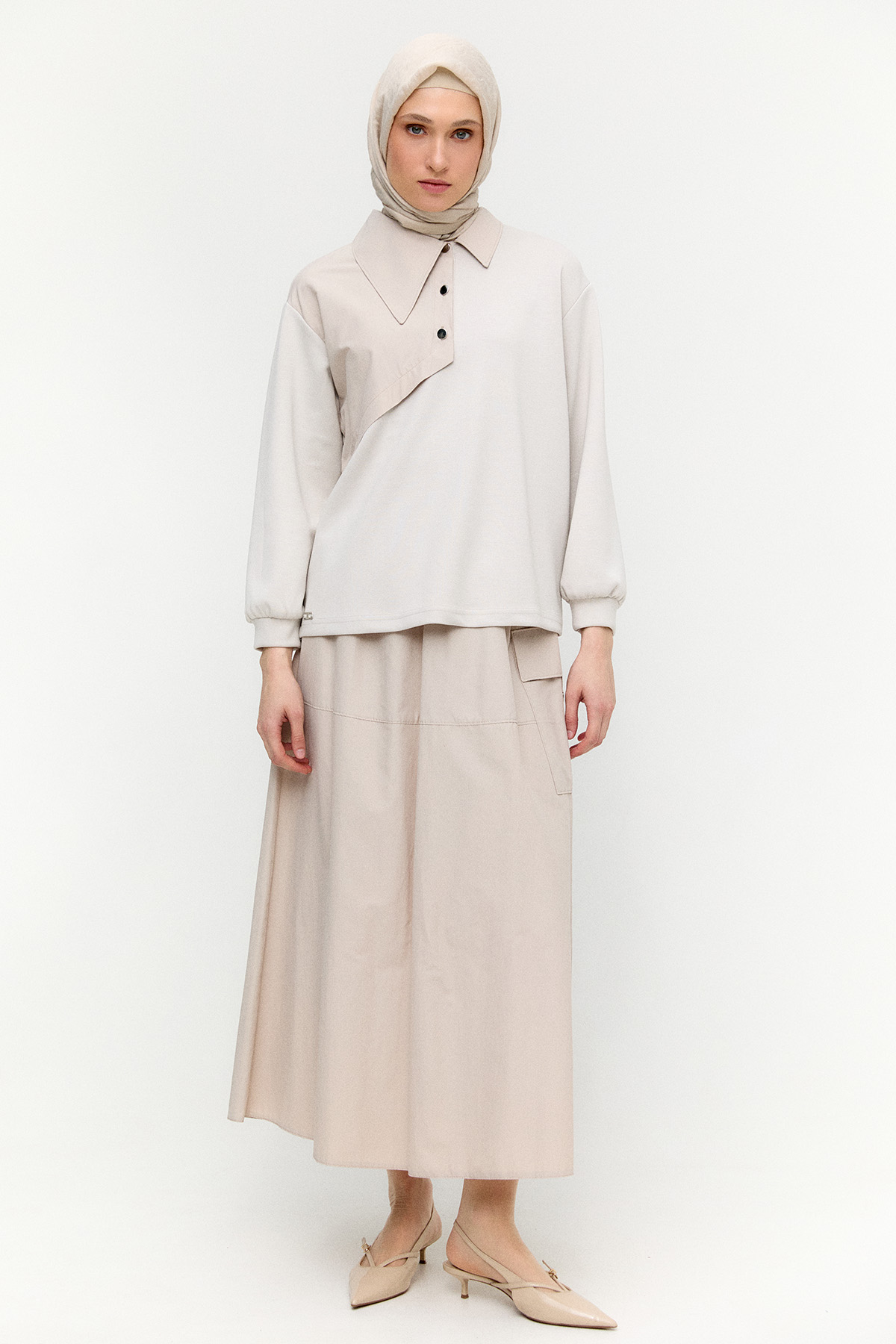 Pamuklu Modal İkili Takım, Tesettür Giyim