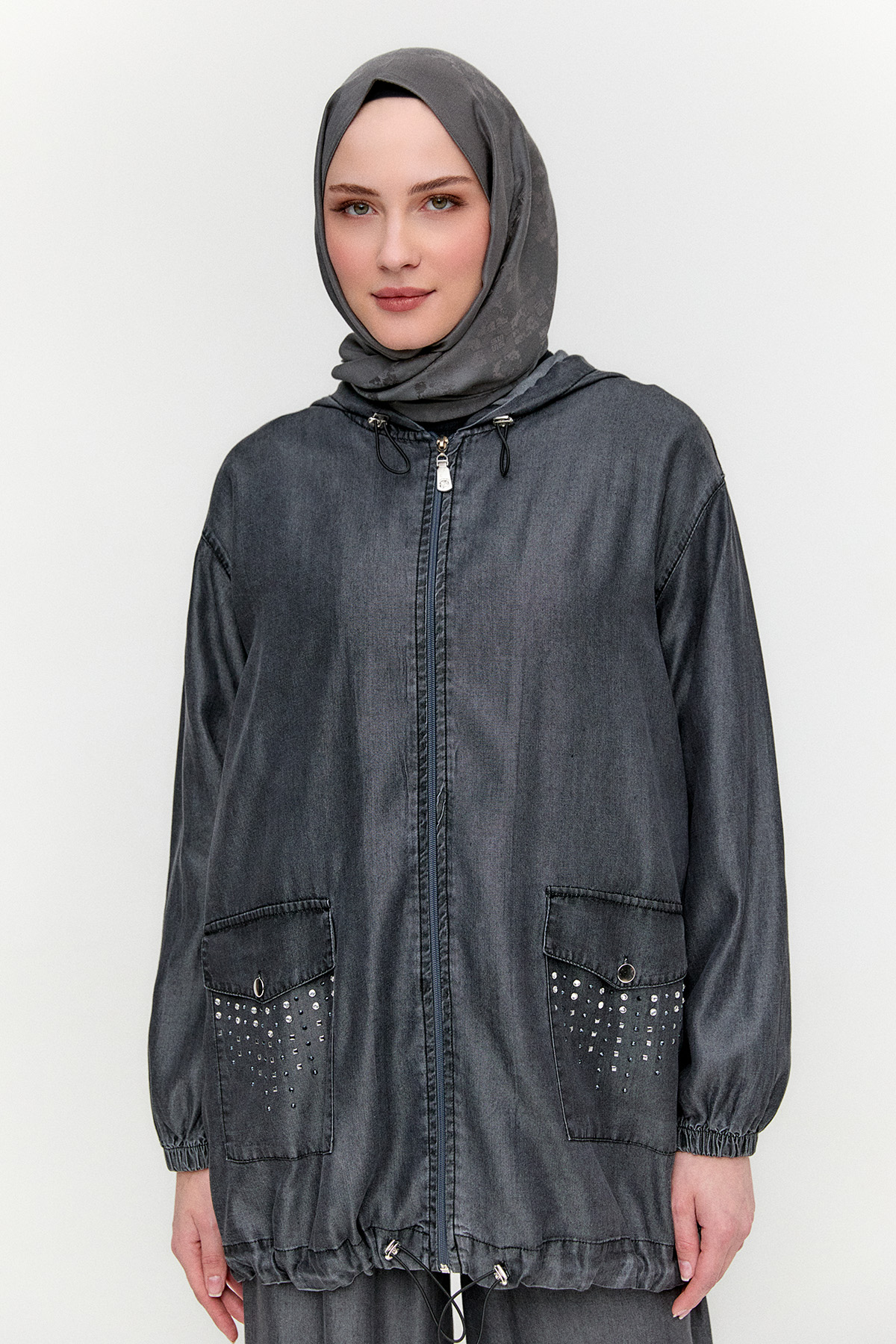 Fermuar Kapamalı Yazlık Takım, Tesettür Giyim