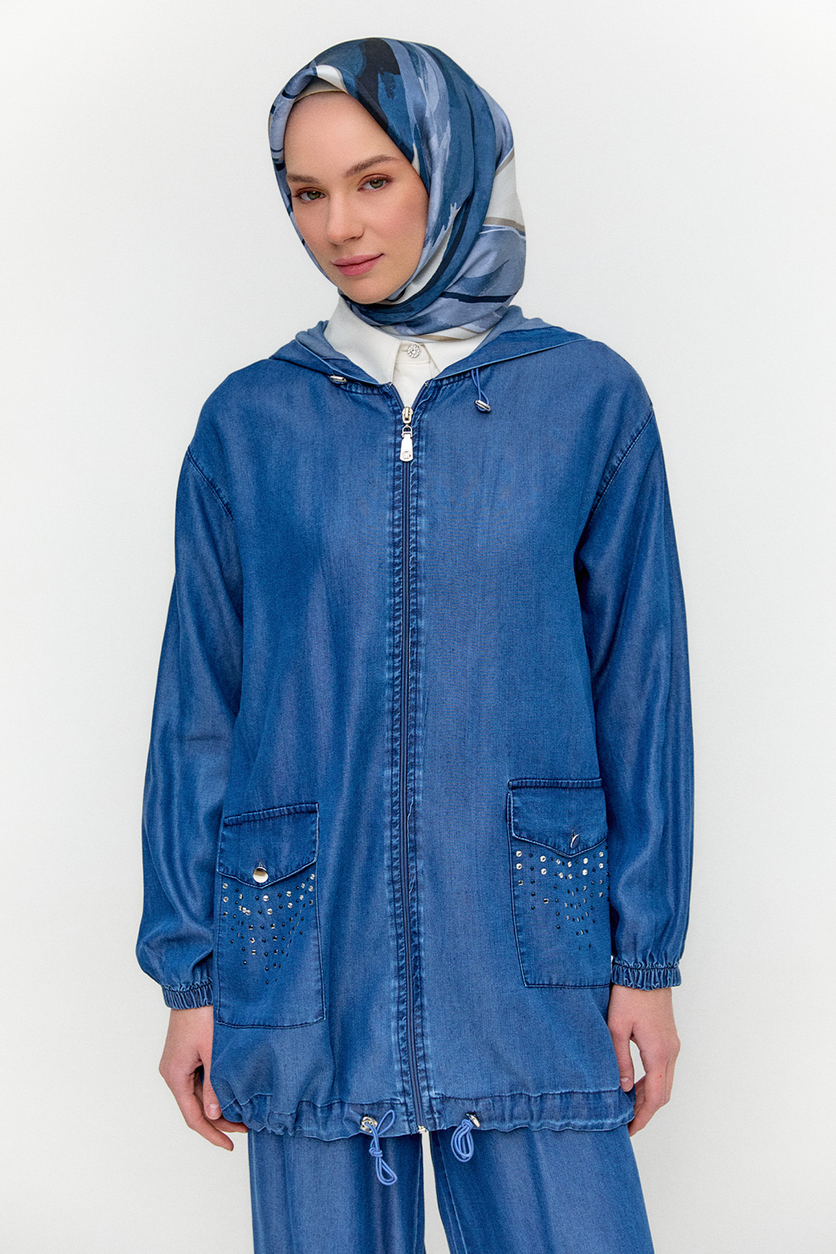 Fermuar Kapamalı Yazlık Takım, Tesettür Giyim