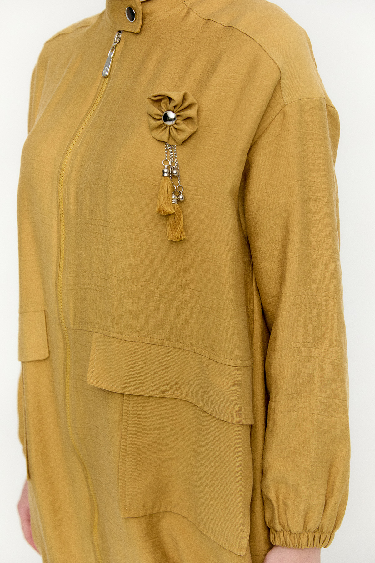 Çizgi Dokulu Oversize İkili Takım, Tesettür Giyim