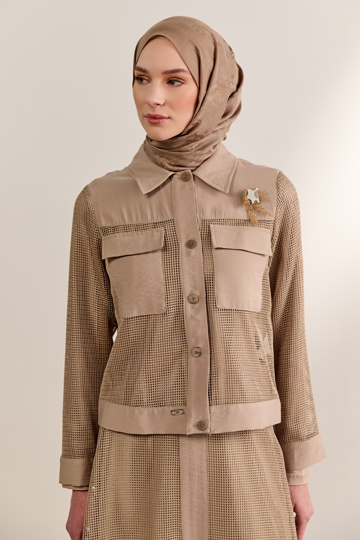 File Kombinli 3`Lü Takım, Tesettür Giyim