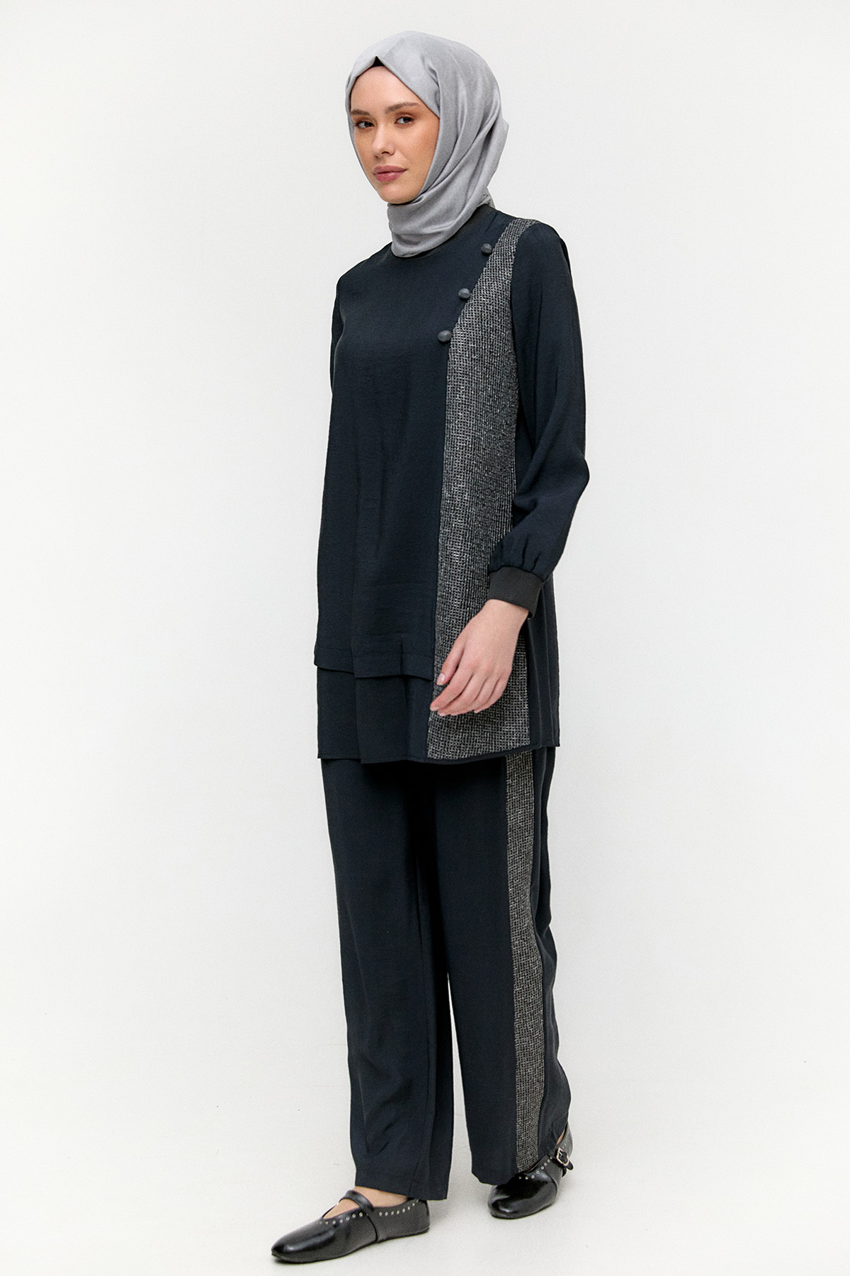 File Detaylı İkili Takım, Tesettür Giyim