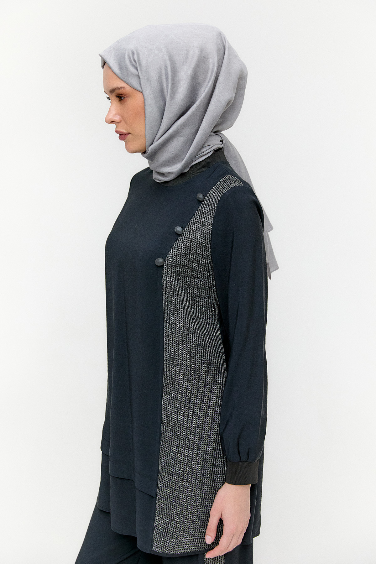 File Detaylı İkili Takım, Tesettür Giyim