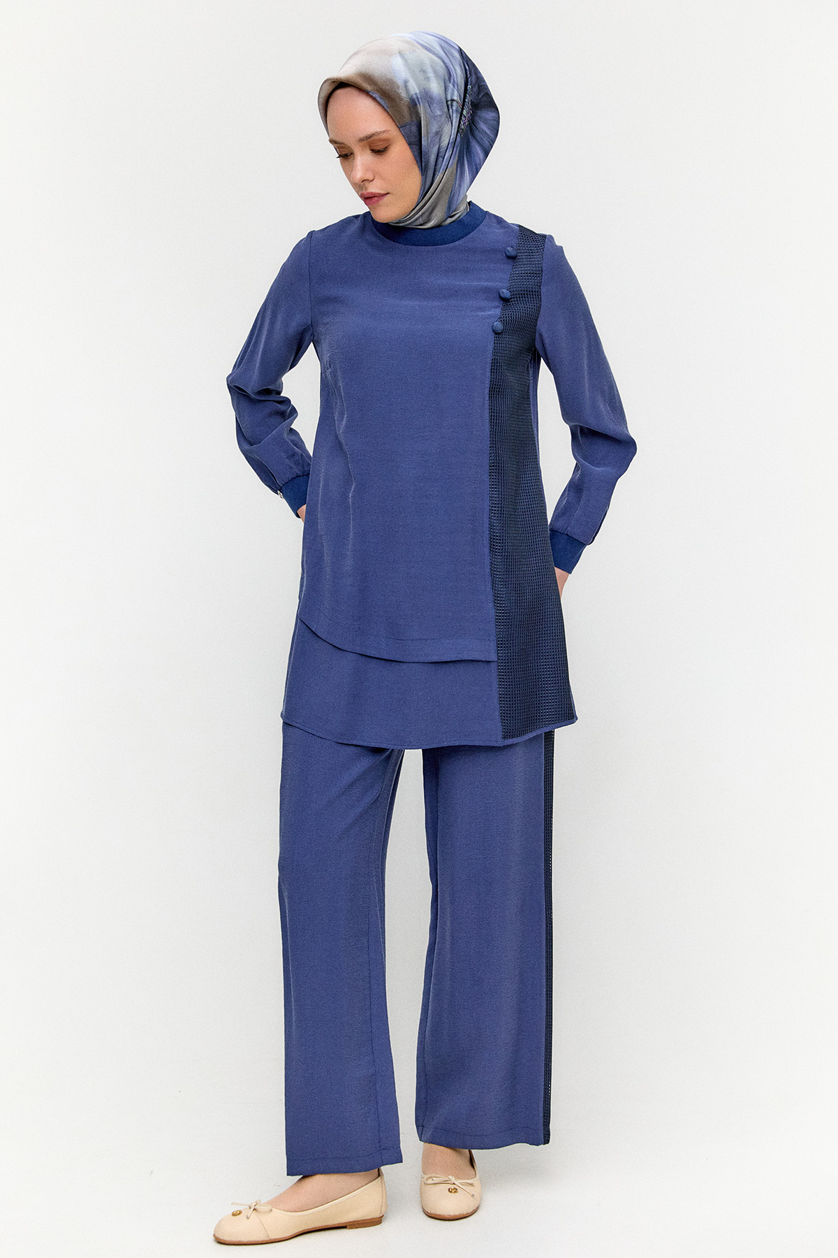 File Detaylı İkili Takım, Tesettür Giyim