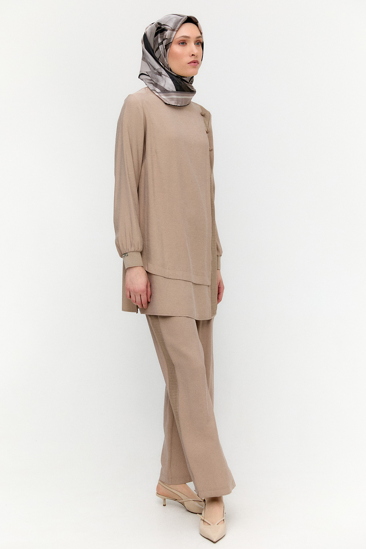 File Detaylı İkili Takım, Tesettür Giyim