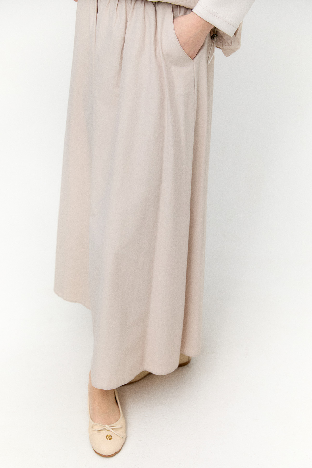 Stoper Detaylı Pamuklu İkili Takım, Tesettür Giyim