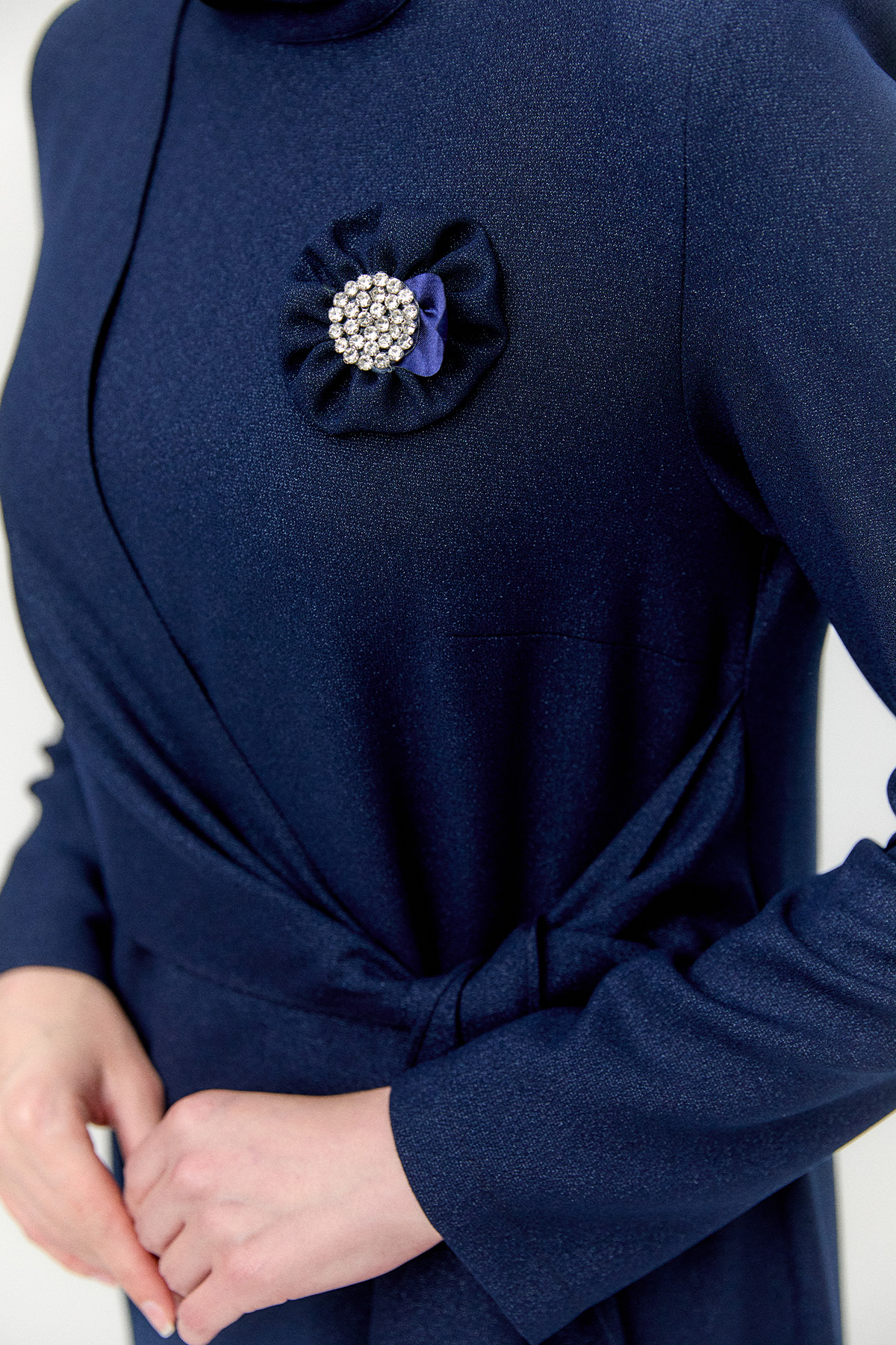 Işıltılı Asimetrik Kesim İkili Takım, Tesettür Giyim