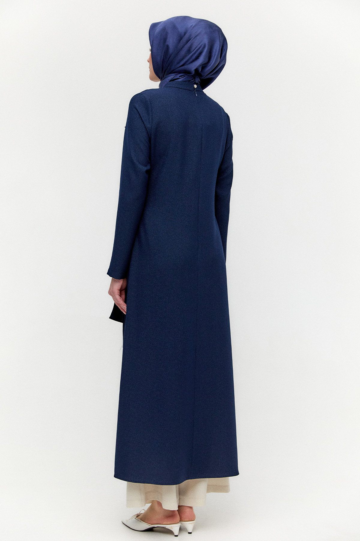 Işıltılı Asimetrik Kesim İkili Takım, Tesettür Giyim