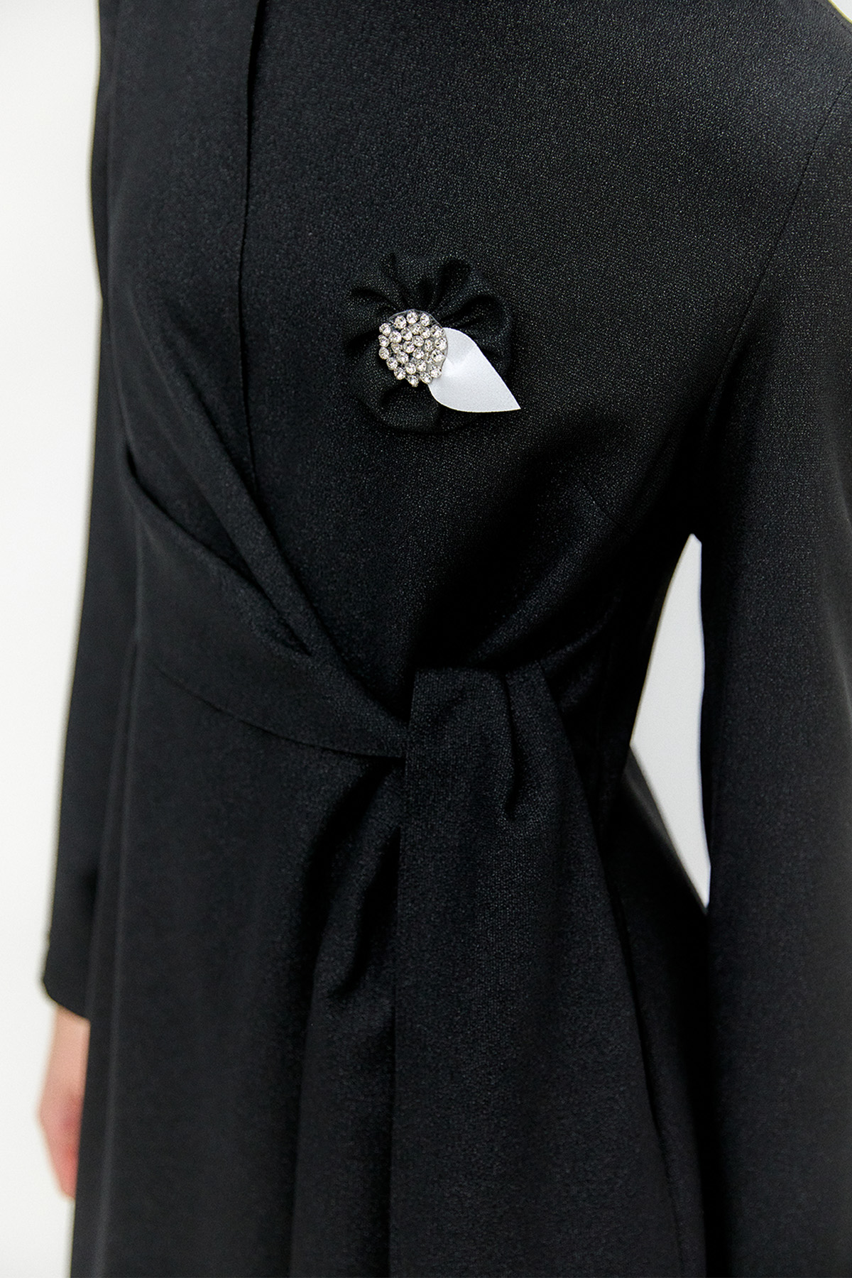 Işıltılı Asimetrik Kesim İkili Takım, Tesettür Giyim