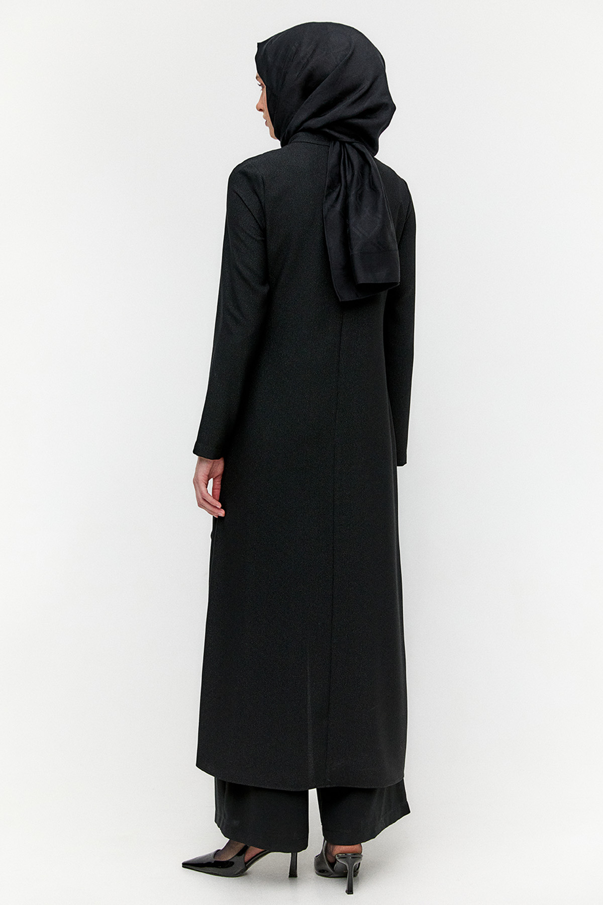 Işıltılı Asimetrik Kesim İkili Takım, Tesettür Giyim