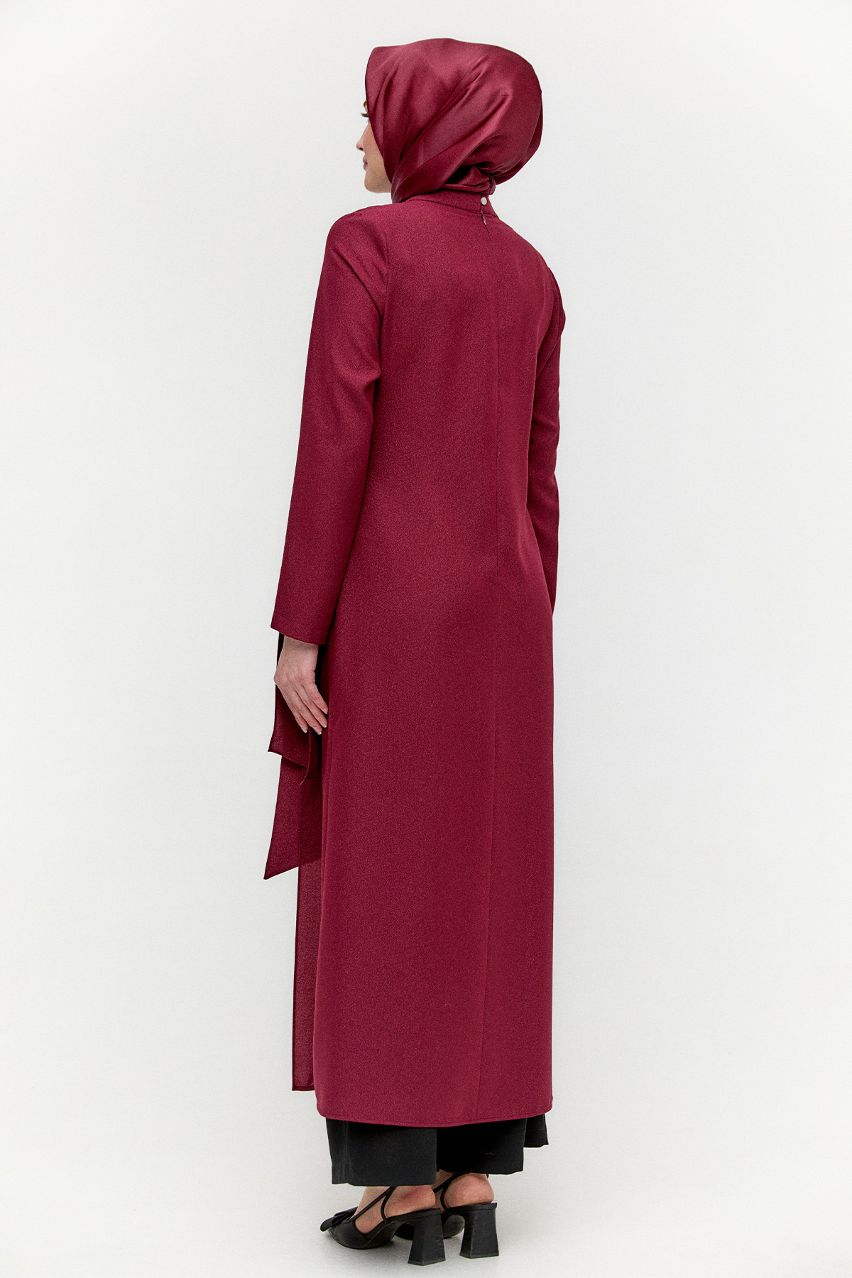 Işıltılı Asimetrik Kesim İkili Takım, Tesettür Giyim