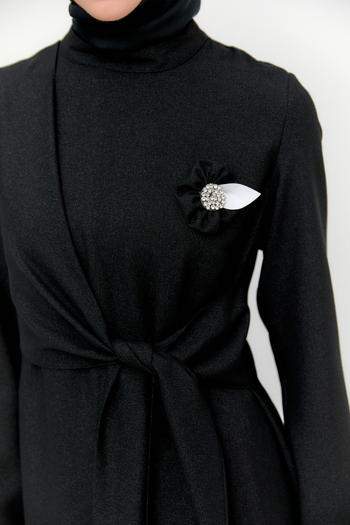 Işıltılı Asimetrik Kesim İkili Takım, Tesettür Giyim