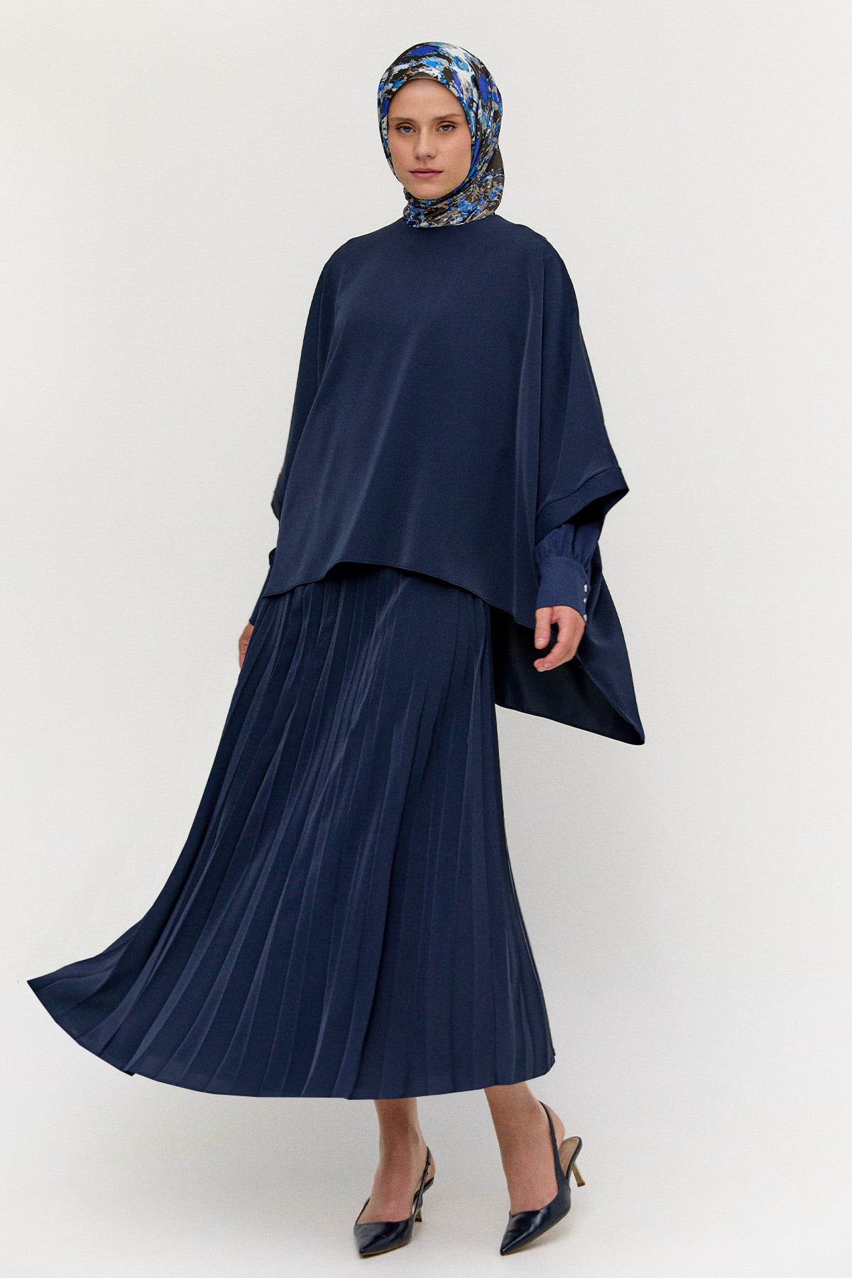 Piliseli Oversize İkili Takım, Tesettür Giyim