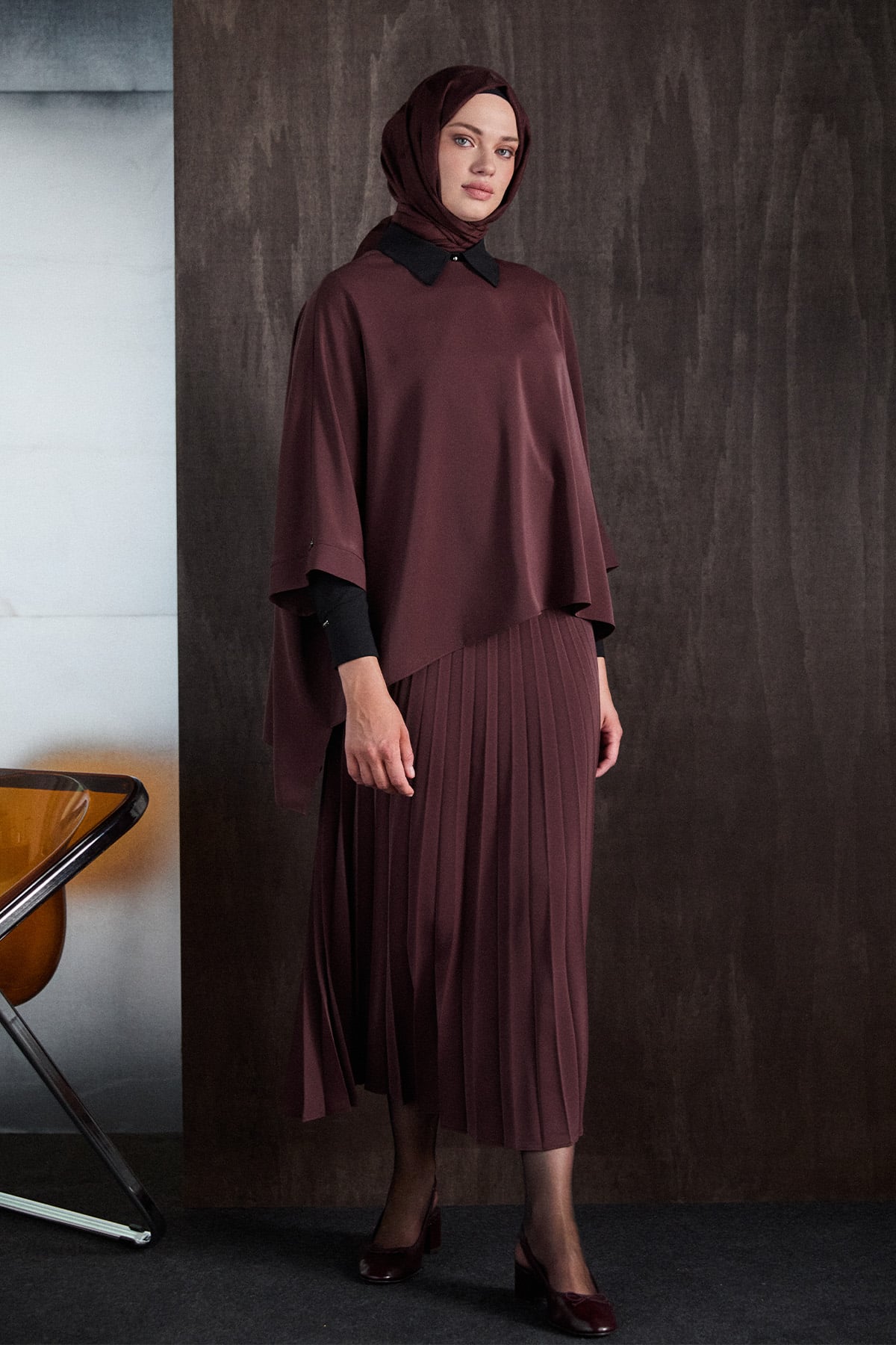 Piliseli Oversize İkili Takım, Tesettür Giyim