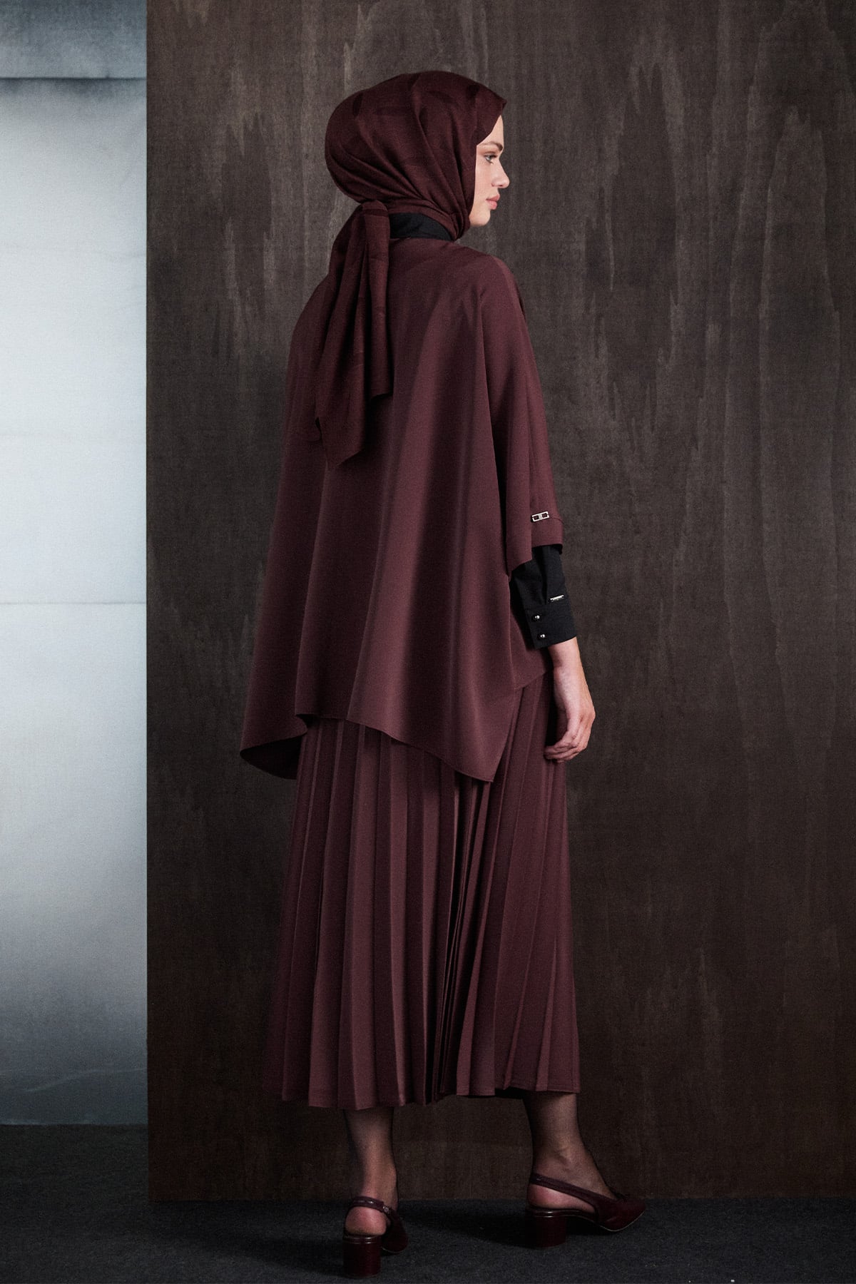 Piliseli Oversize İkili Takım, Tesettür Giyim