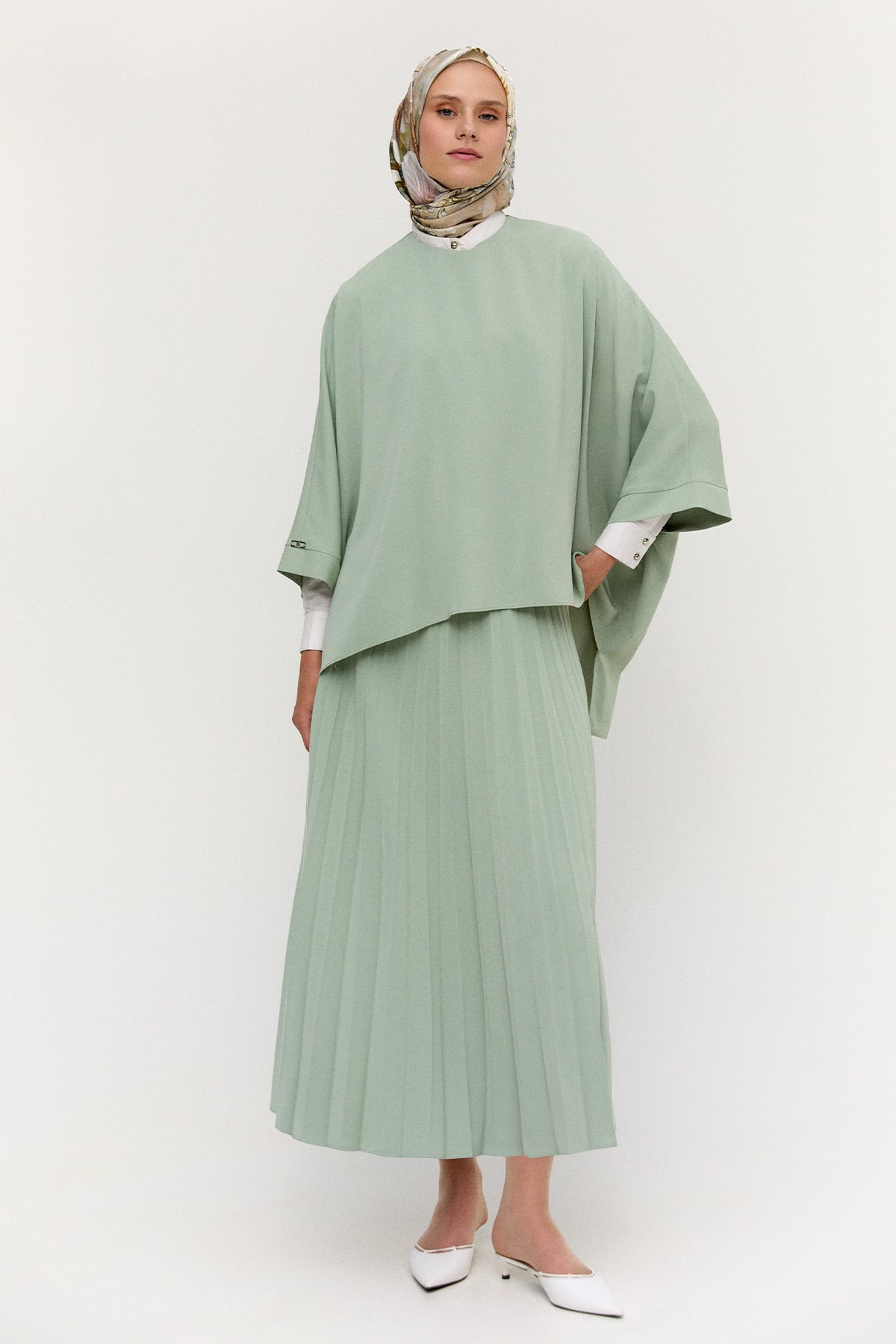 Piliseli Oversize İkili Takım, Tesettür Giyim