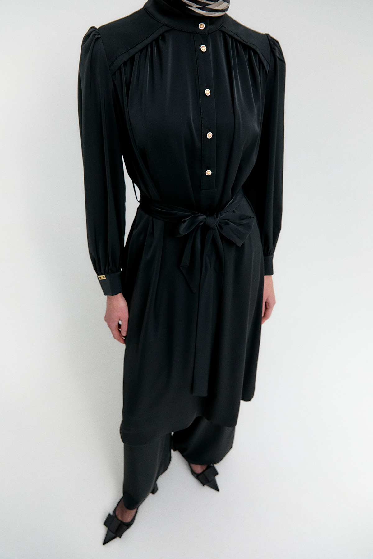 Kuşaklı İkili Takım, Tesettür Giyim