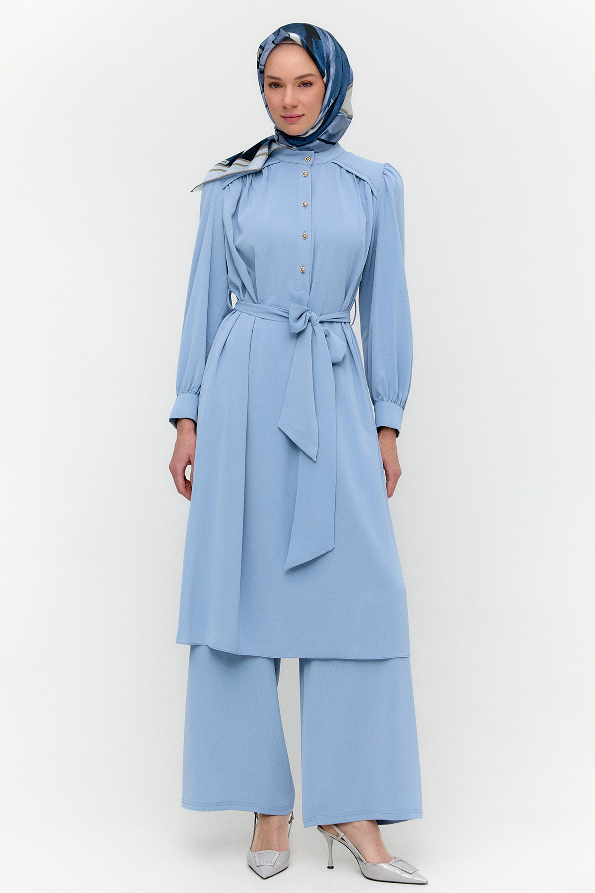 Kuşaklı İkili Takım, Tesettür Giyim