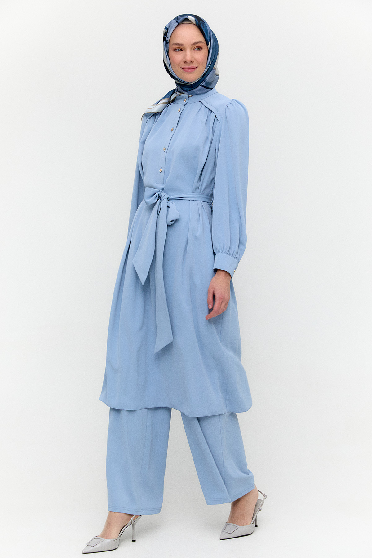 Kuşaklı İkili Takım, Tesettür Giyim