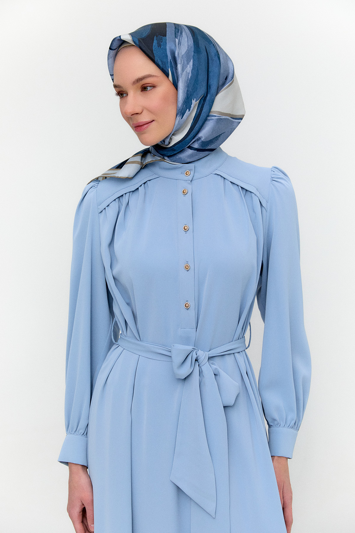 Kuşaklı İkili Takım, Tesettür Giyim