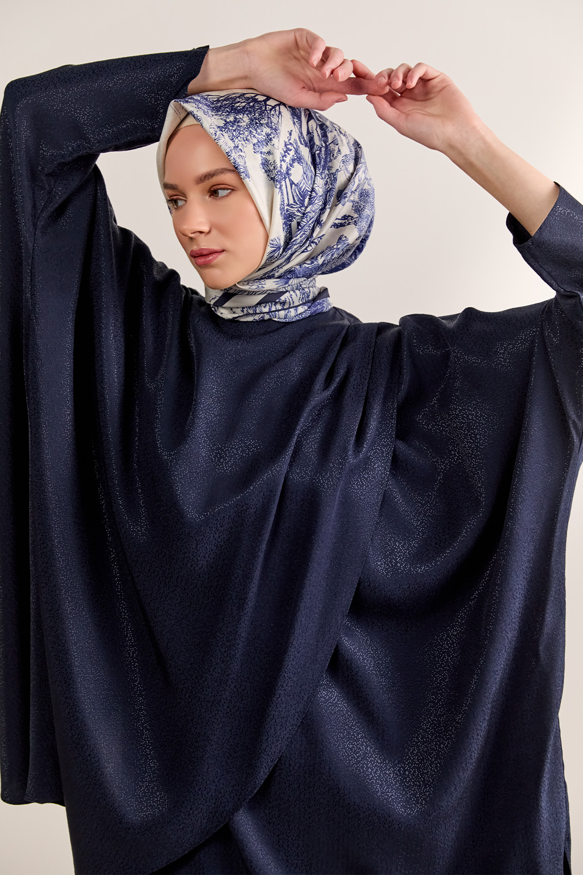 Dokulu Oversize İkili Takım, Tesettür Giyim