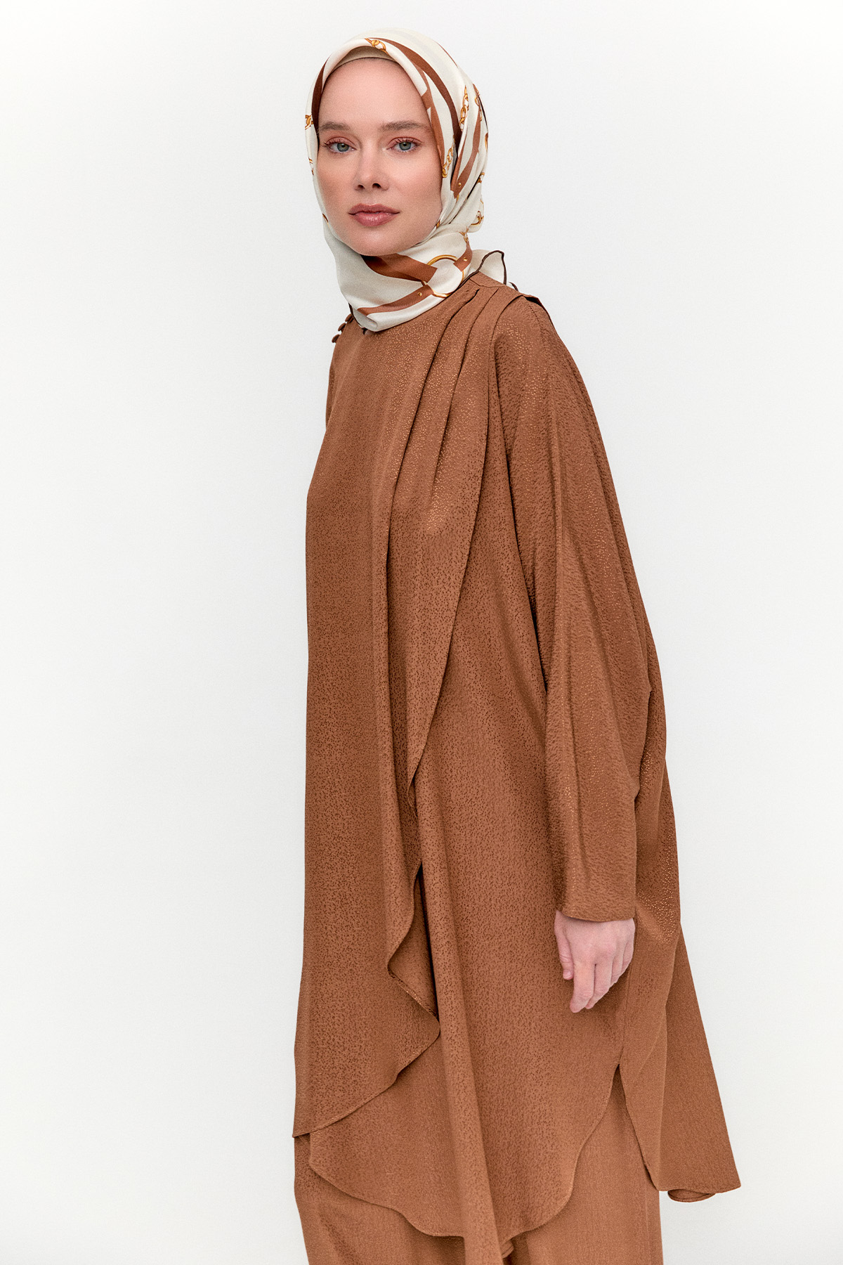 Dokulu Oversize İkili Takım, Tesettür Giyim
