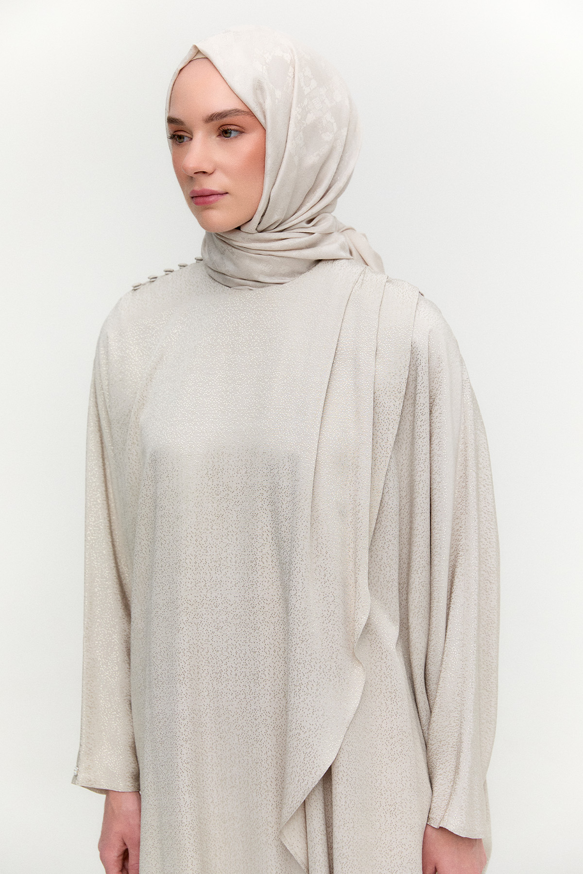 Dokulu Oversize İkili Takım, Tesettür Giyim