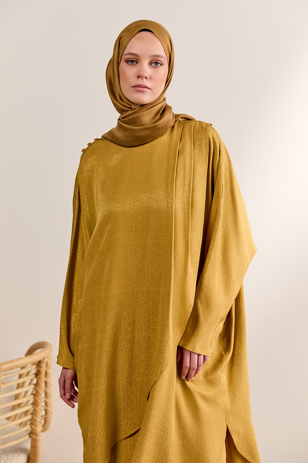 Dokulu Oversize İkili Takım, Tesettür Giyim