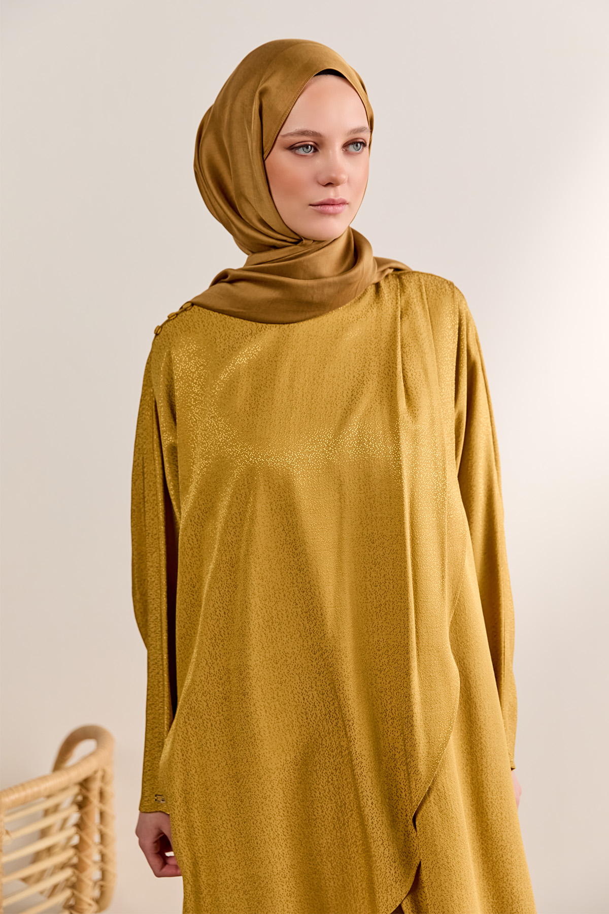 Dokulu Oversize İkili Takım, Tesettür Giyim