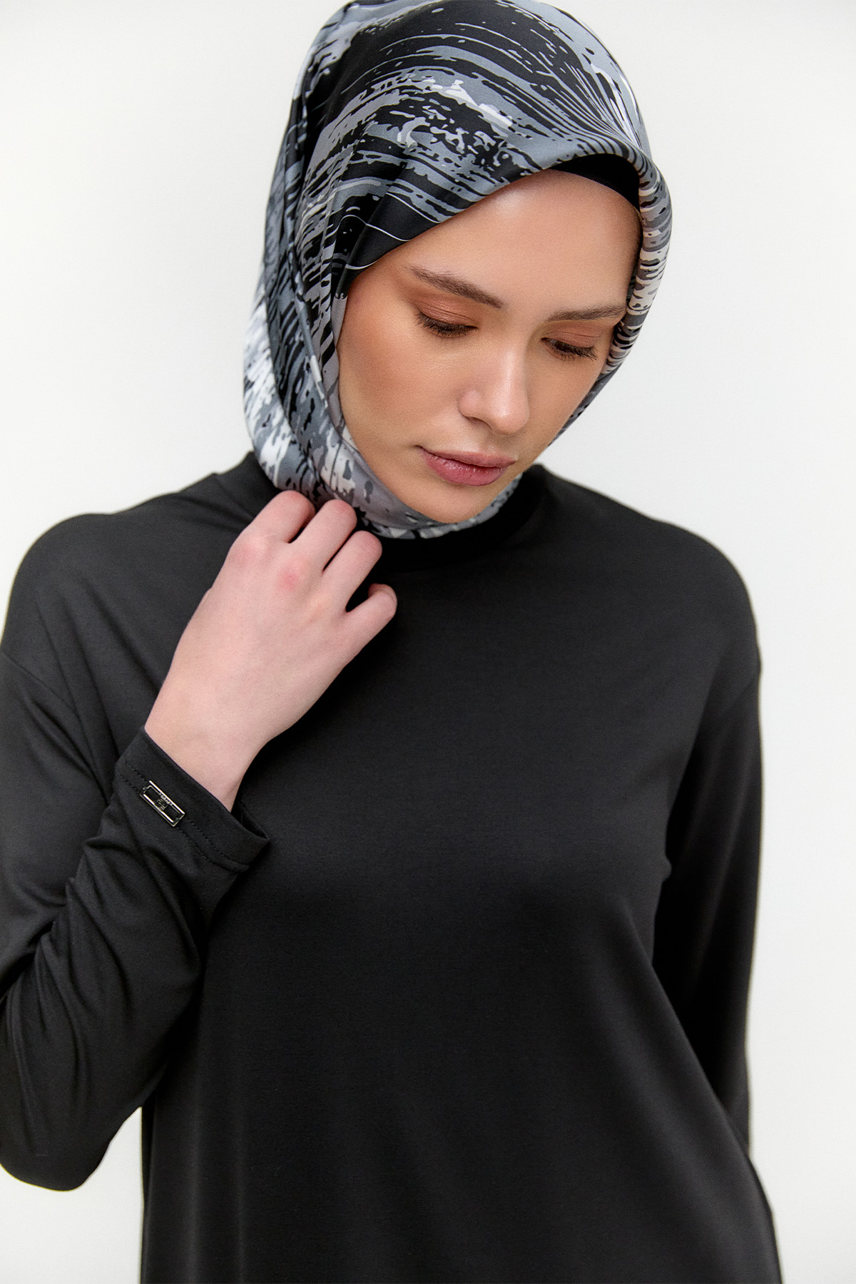 Büzgü Detaylı Modal İkili Takım, Tesettür Giyim