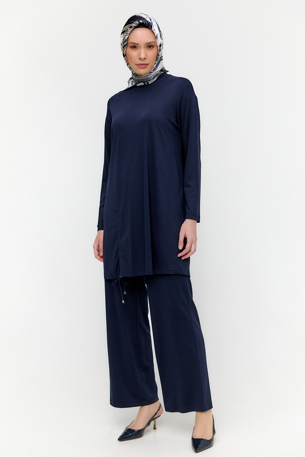 Büzgü Detaylı Modal İkili Takım, Tesettür Giyim