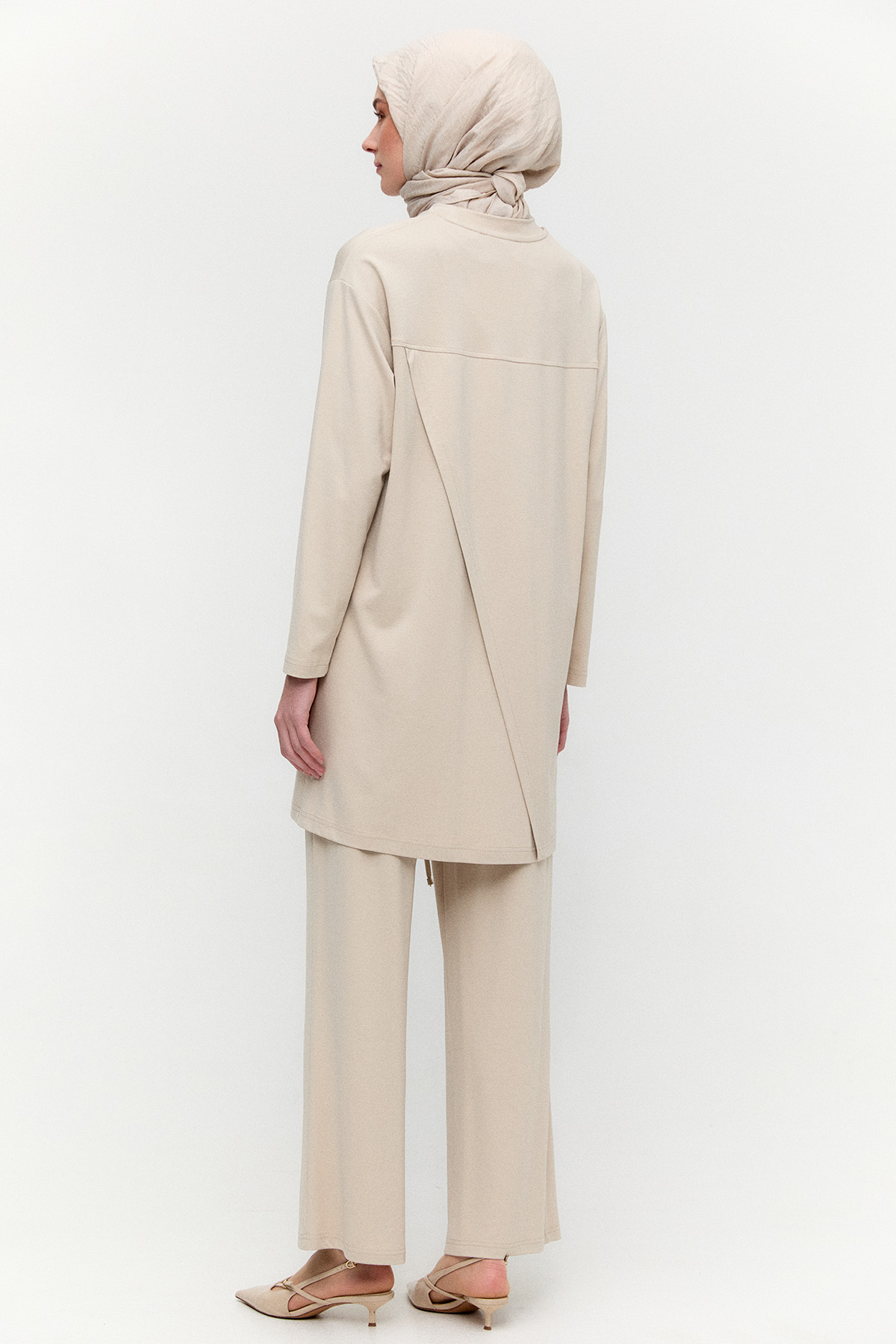 Büzgü Detaylı Modal İkili Takım, Tesettür Giyim