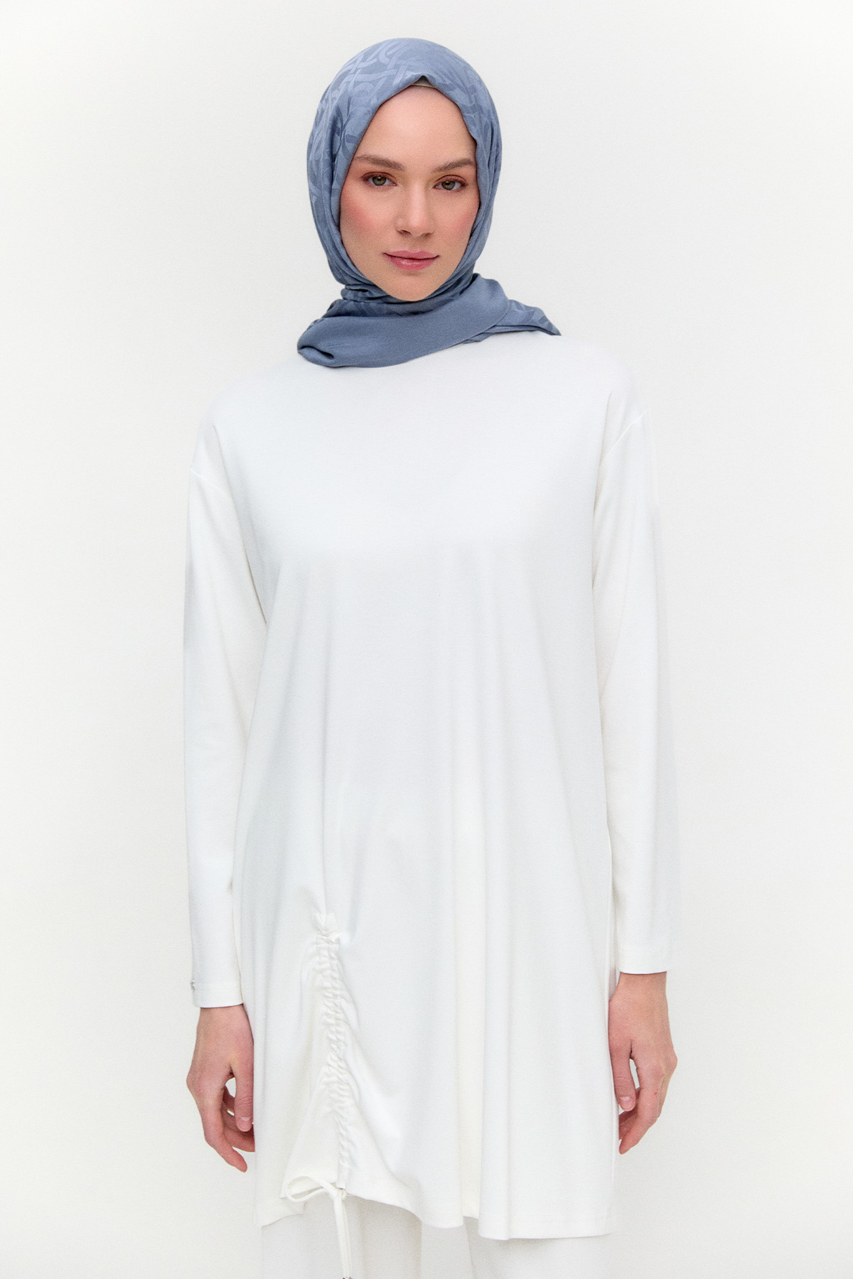 Büzgü Detaylı Modal İkili Takım, Tesettür Giyim