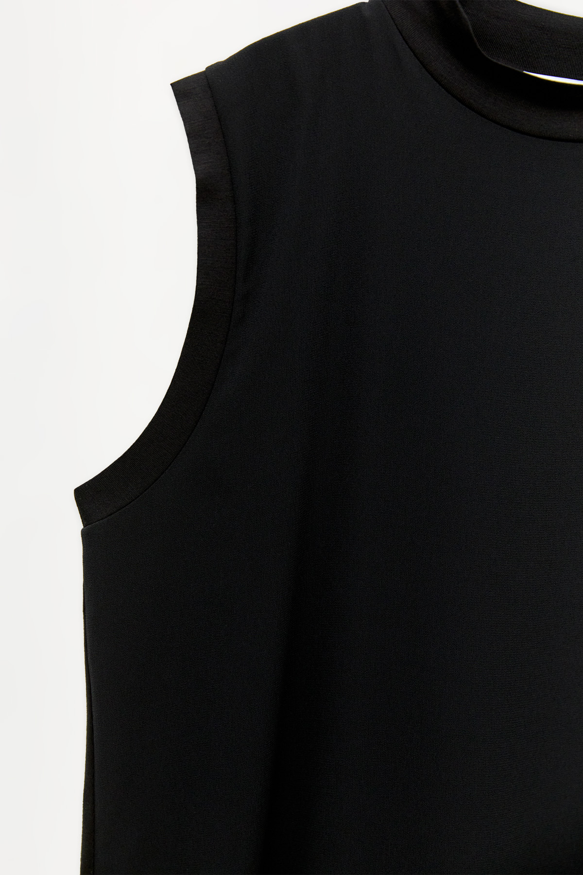 Sıfır Kollu Şifonlu Basic Tunik, Tesettür Giyim