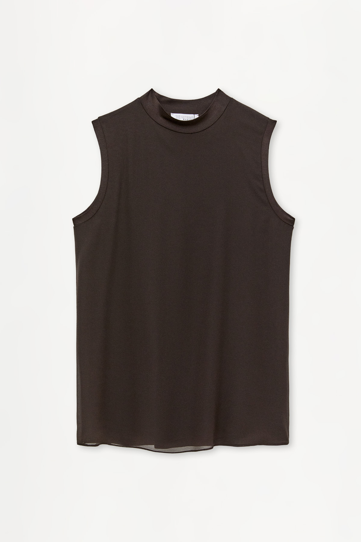 Sıfır Kollu Şifonlu Basic Tunik, Tesettür Giyim