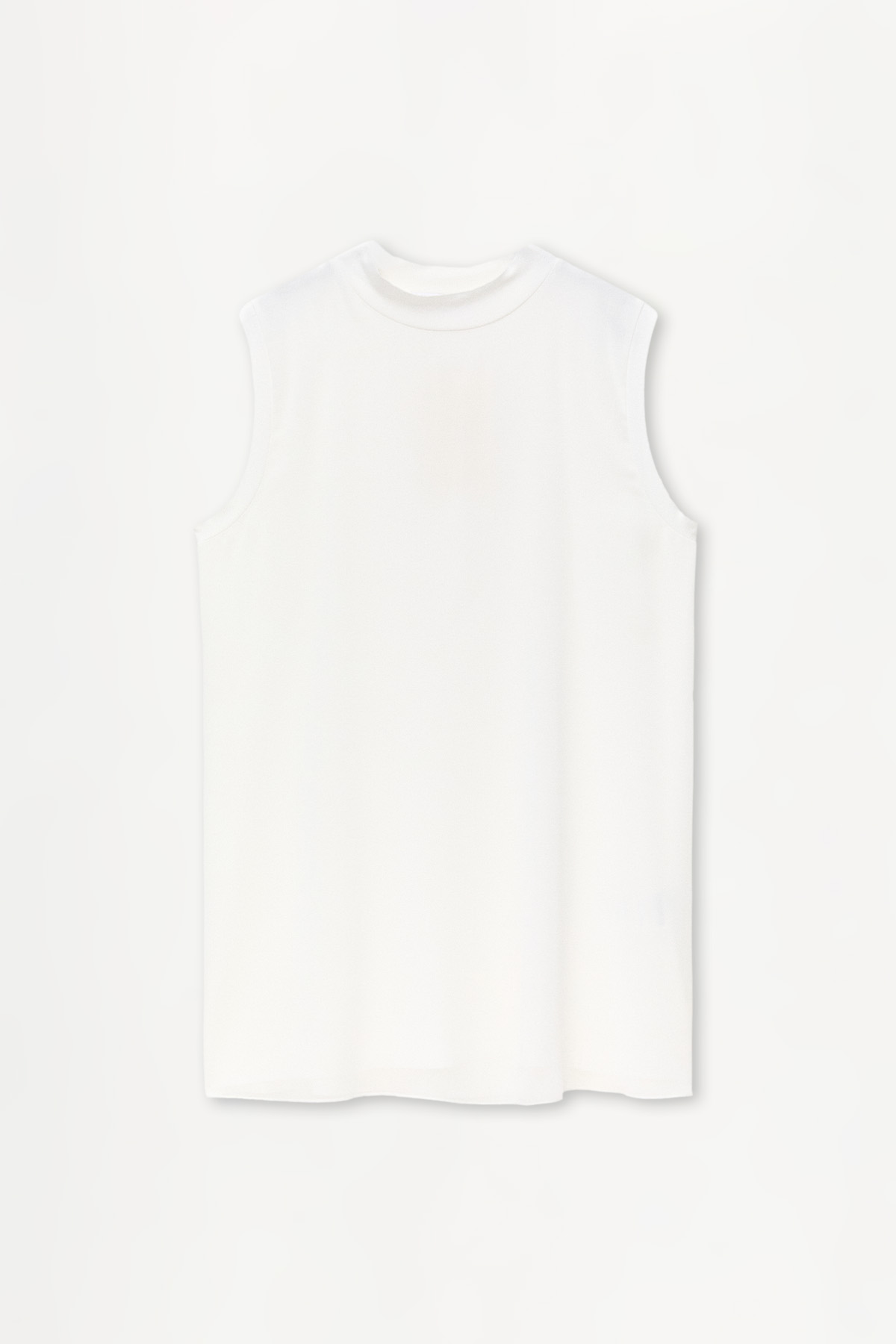 Sıfır Kollu Şifonlu Basic Tunik, Tesettür Giyim
